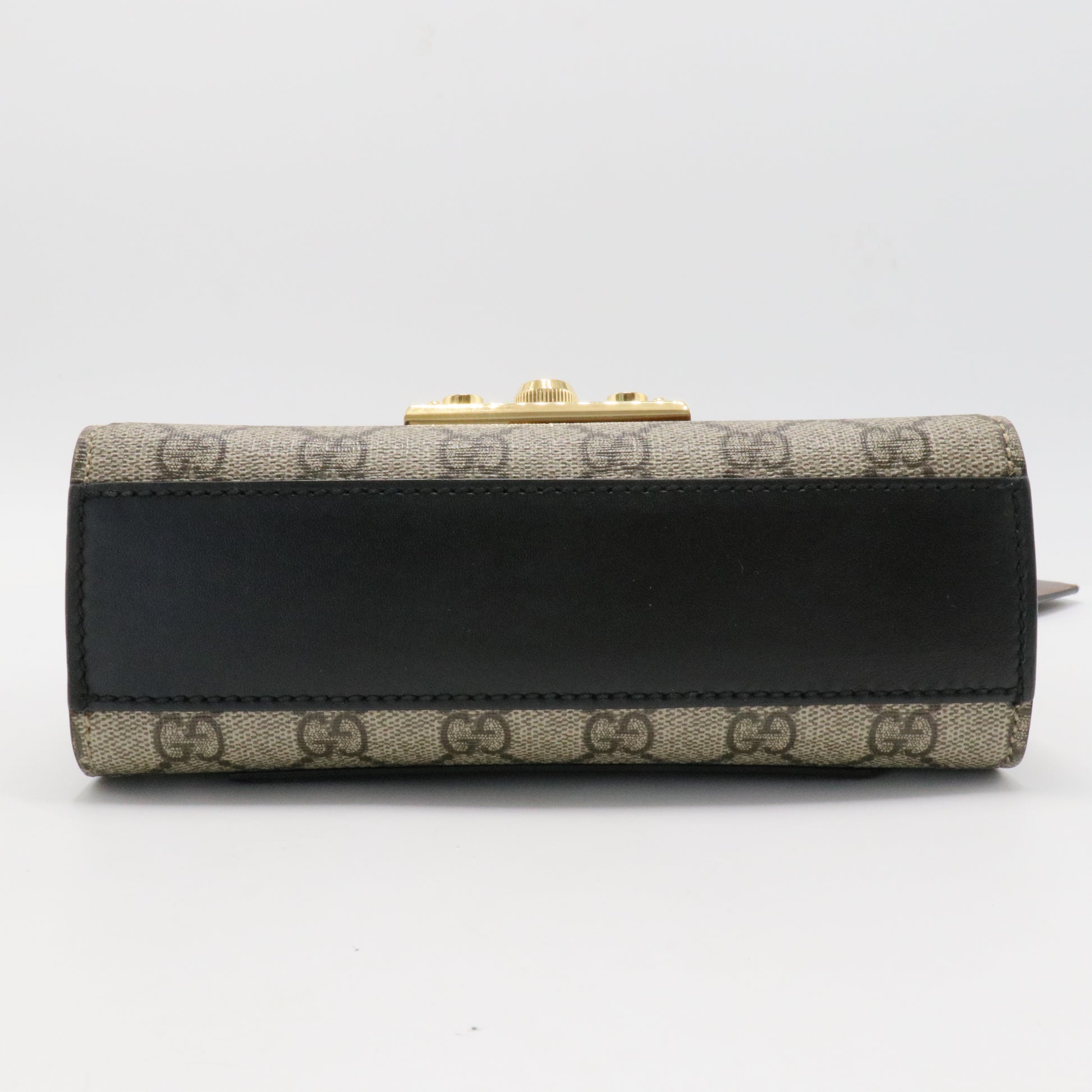 Padlock Shoulder Bag GG Coated Canvas and Leather Small