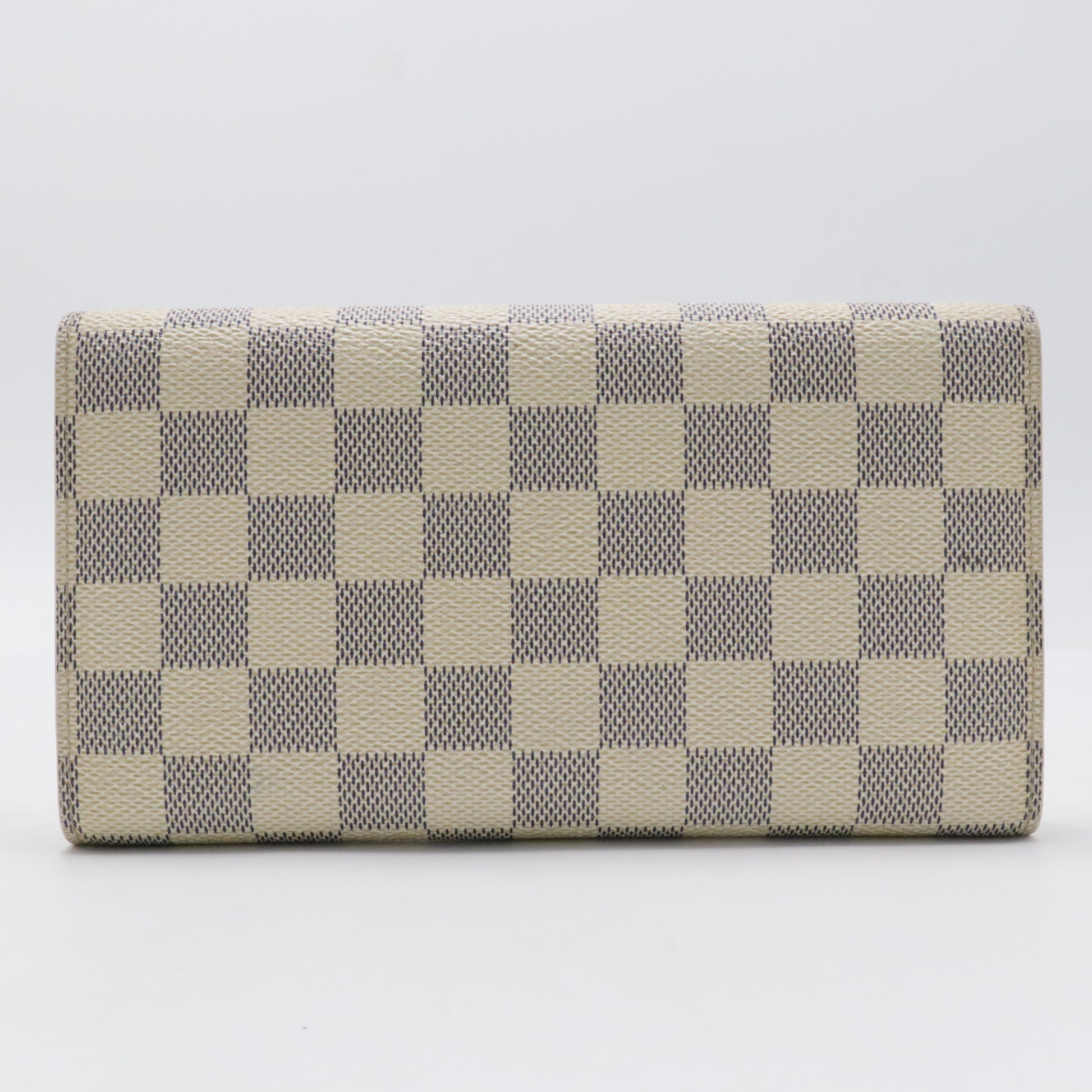 White Damier Azur Sarah Wallet