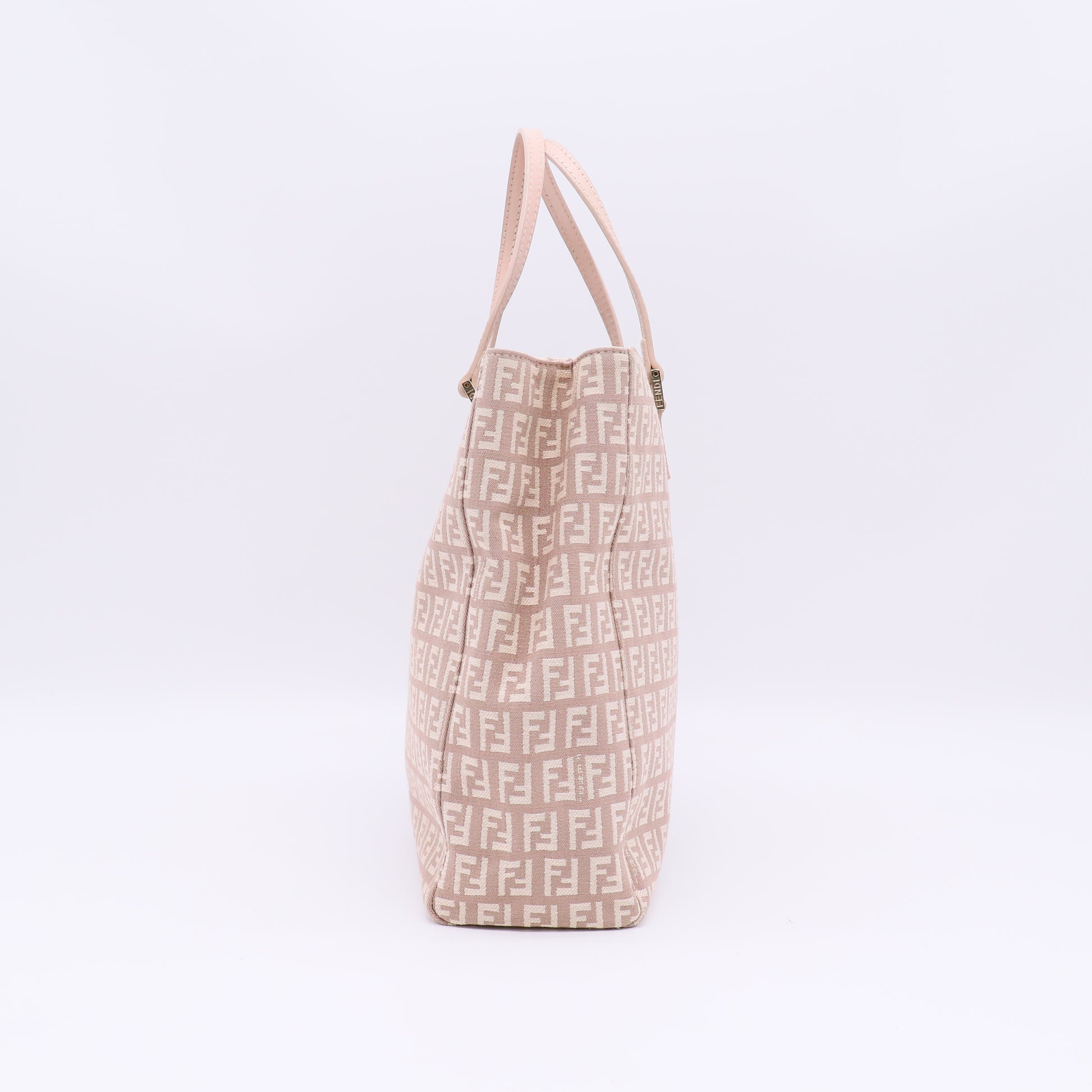 Fendi Zucchino FF Canvas Tote Bag twins B23335