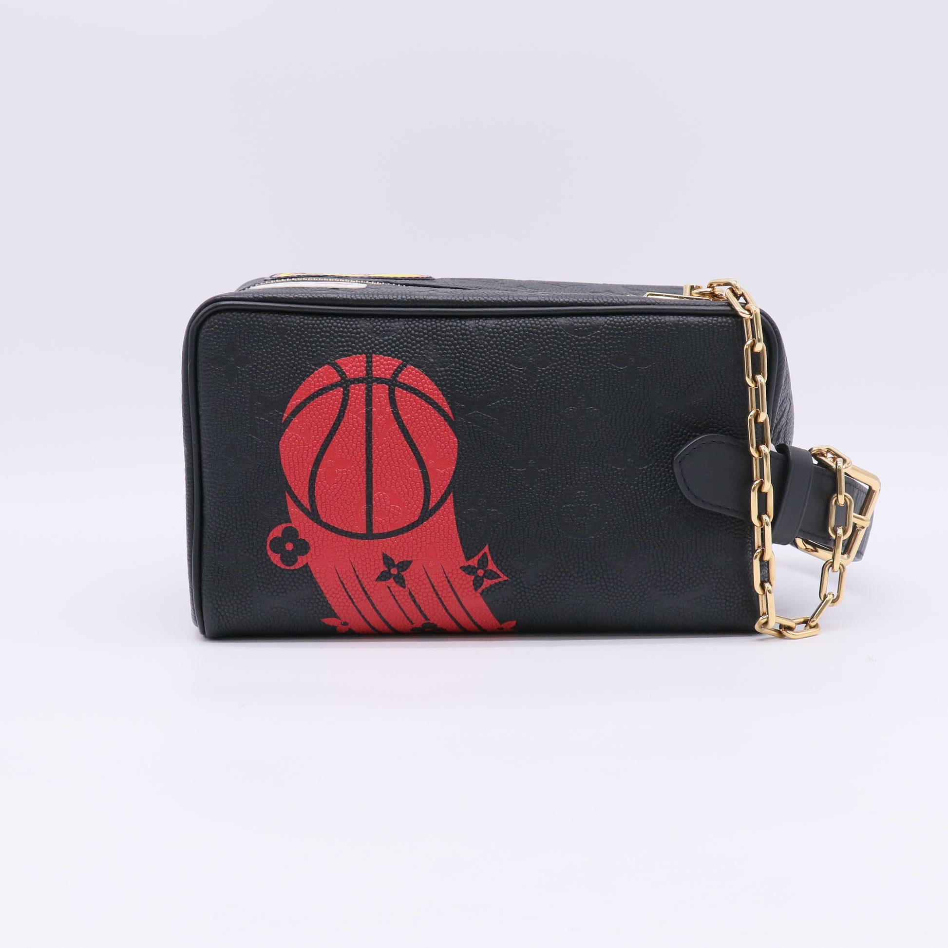 Louis Vuitton x NBA Monogram Embossed Cloakroom Dopp Kit Bag Twins LDZ534