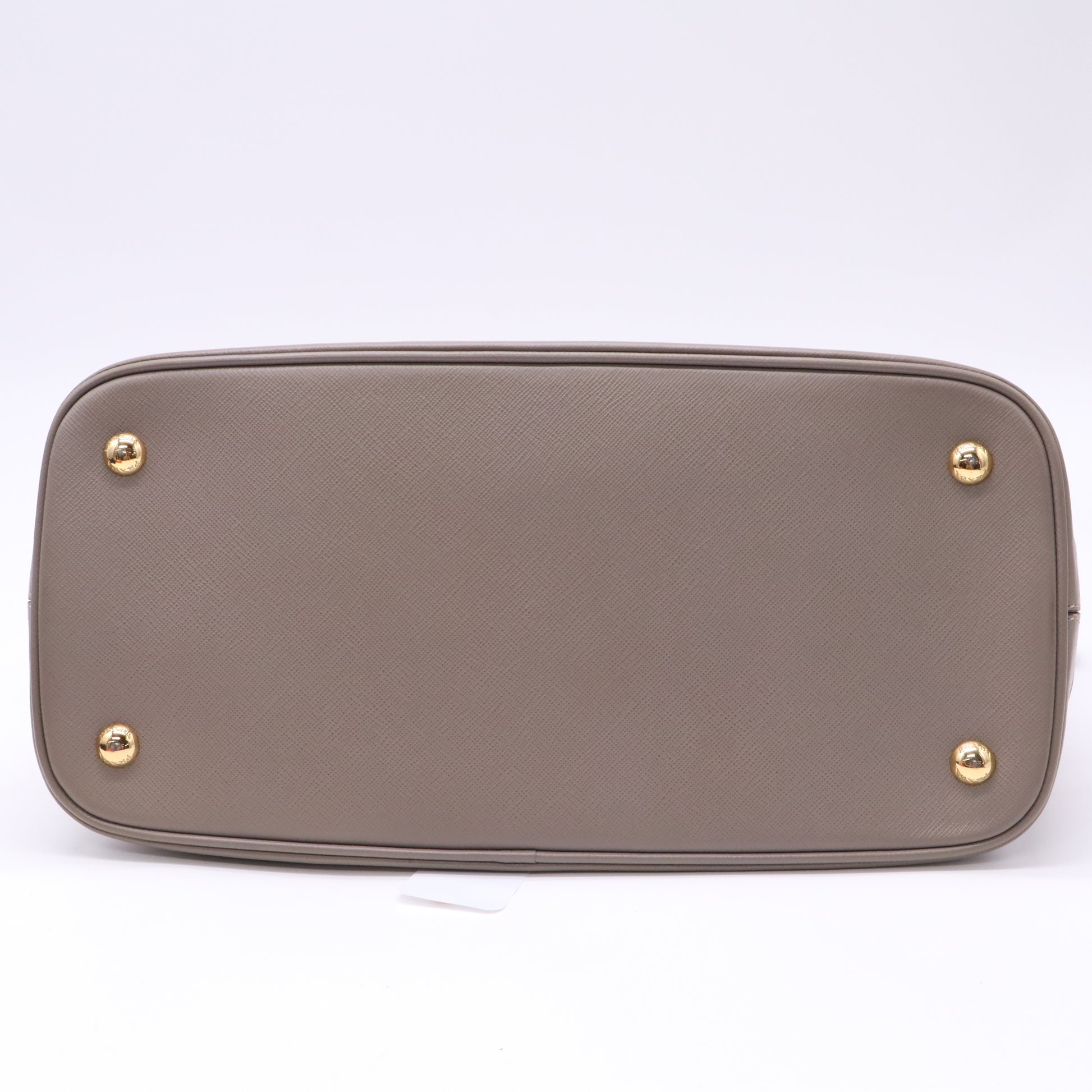 Prada Taupe Saffiano Lux Leather Medium Promenade Twins B23533