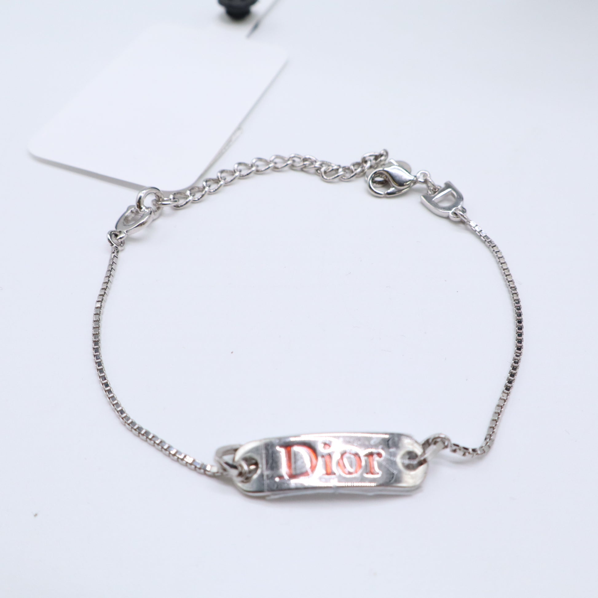 Christian Dior Enamel Logo ID Bracelet Twins LDJ4434