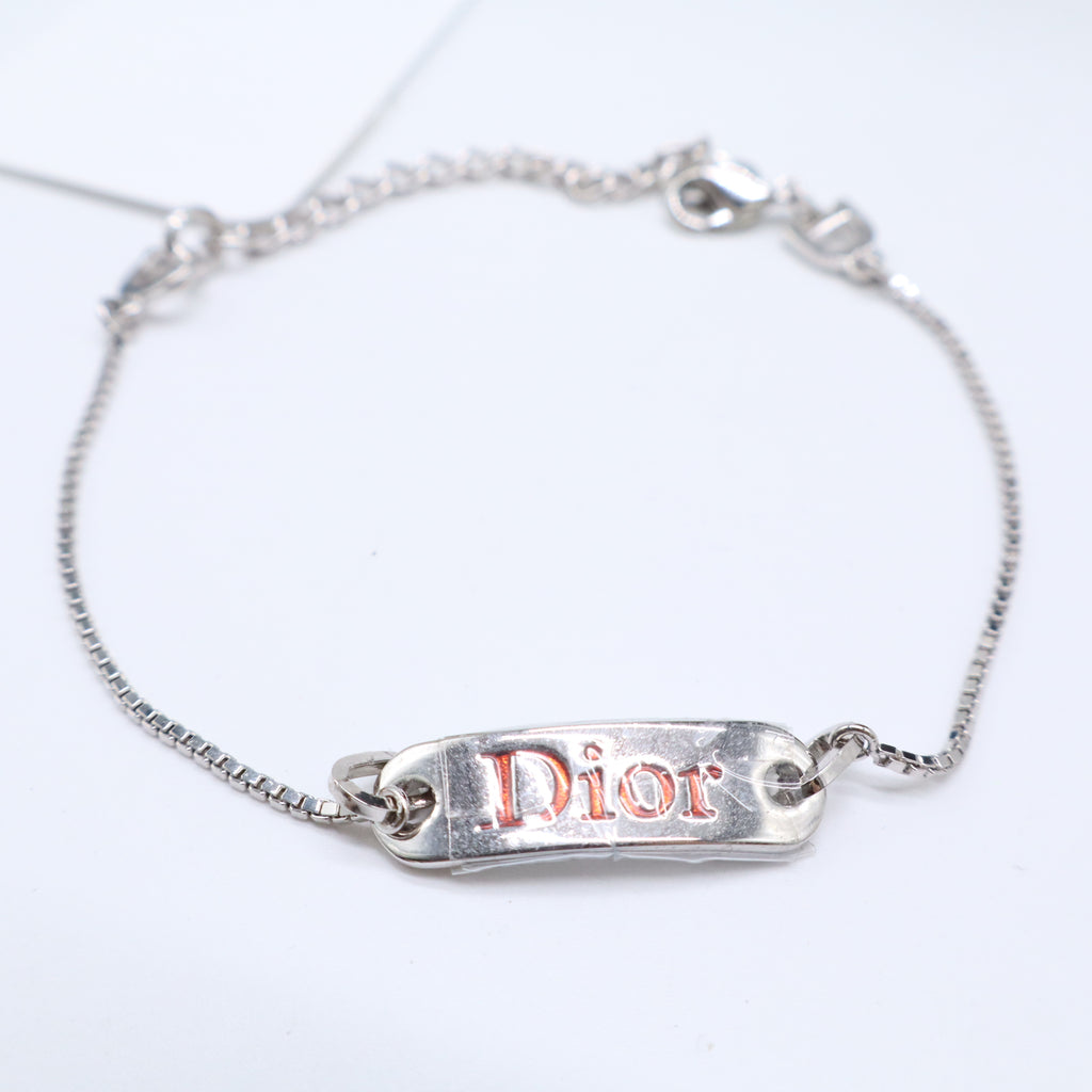 Christian Dior Enamel Logo ID Bracelet Twins LDJ4434