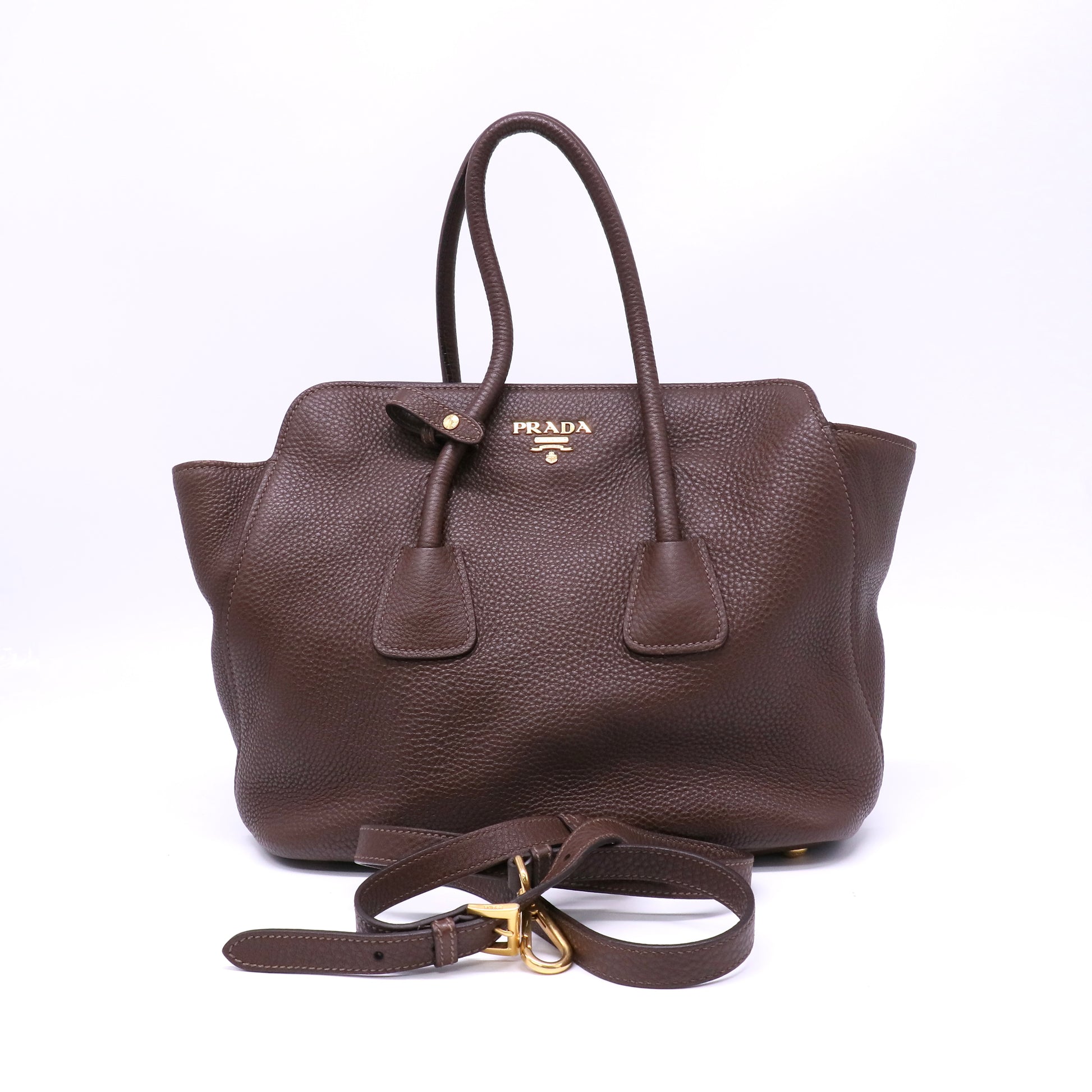 Prada Handbag leather Twins LDJ4458