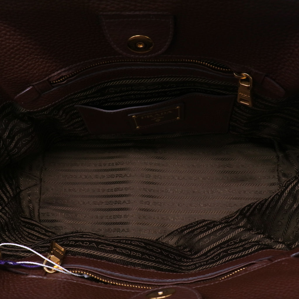 Prada Handbag leather Twins LDJ4458