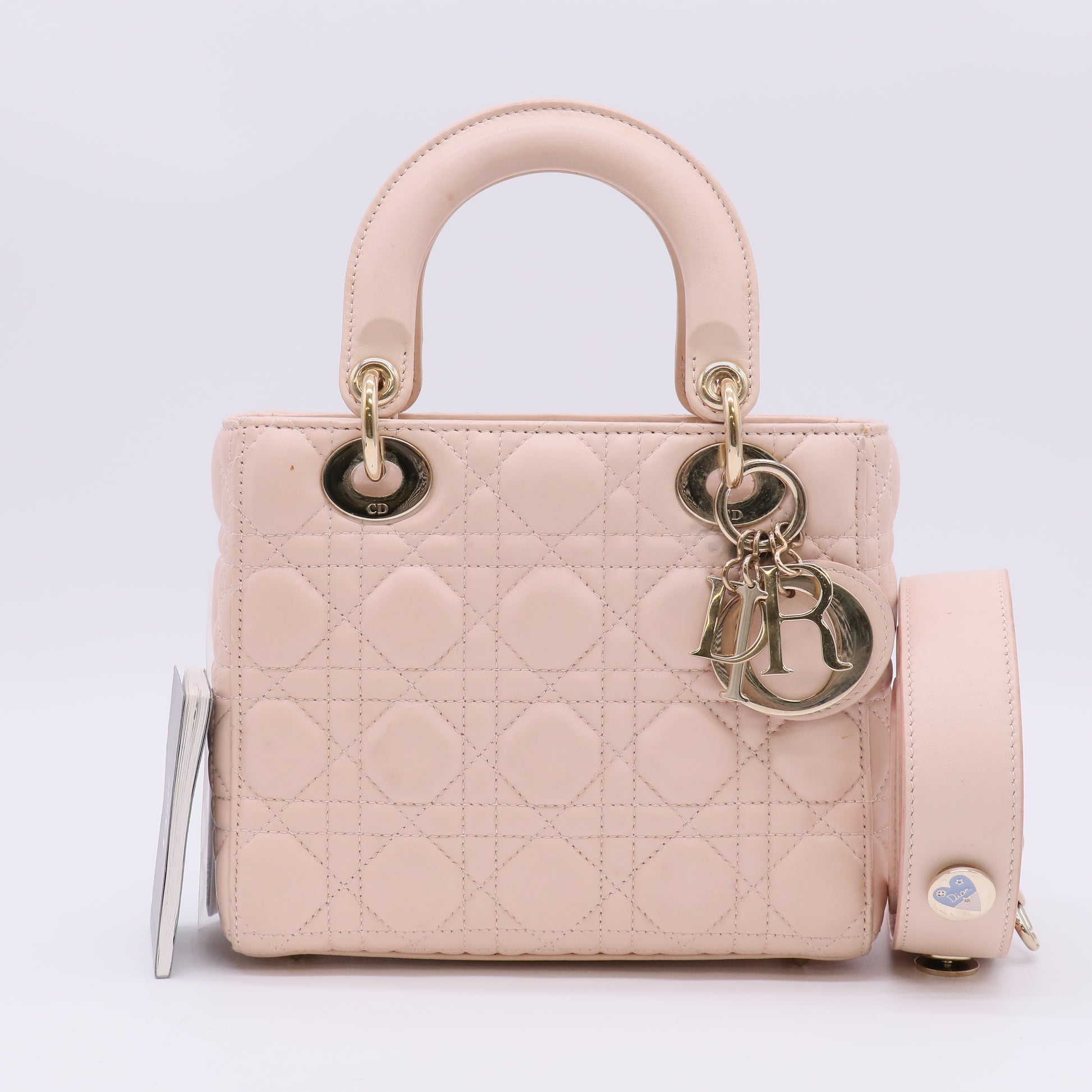 Christian Dior Lambskin Cannage Small My ABCDior Lady Dior Bag Twins LDZ531