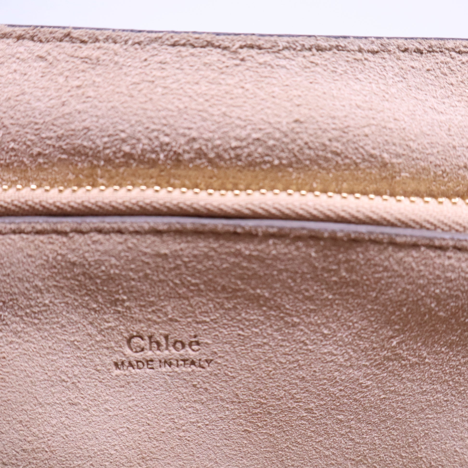 Calfskin Suede Medium Faye Shoulder Bag Motty Grey B20658