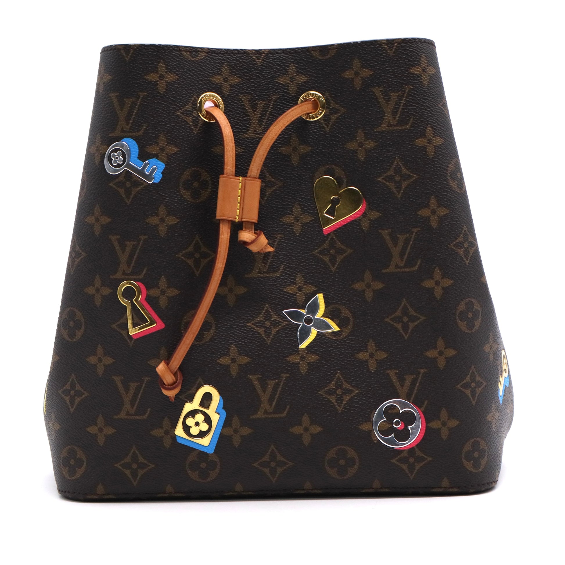 NeoNoe Handbag Limited Edition Love Lock Monogram Canvas TWINS LDJ3150