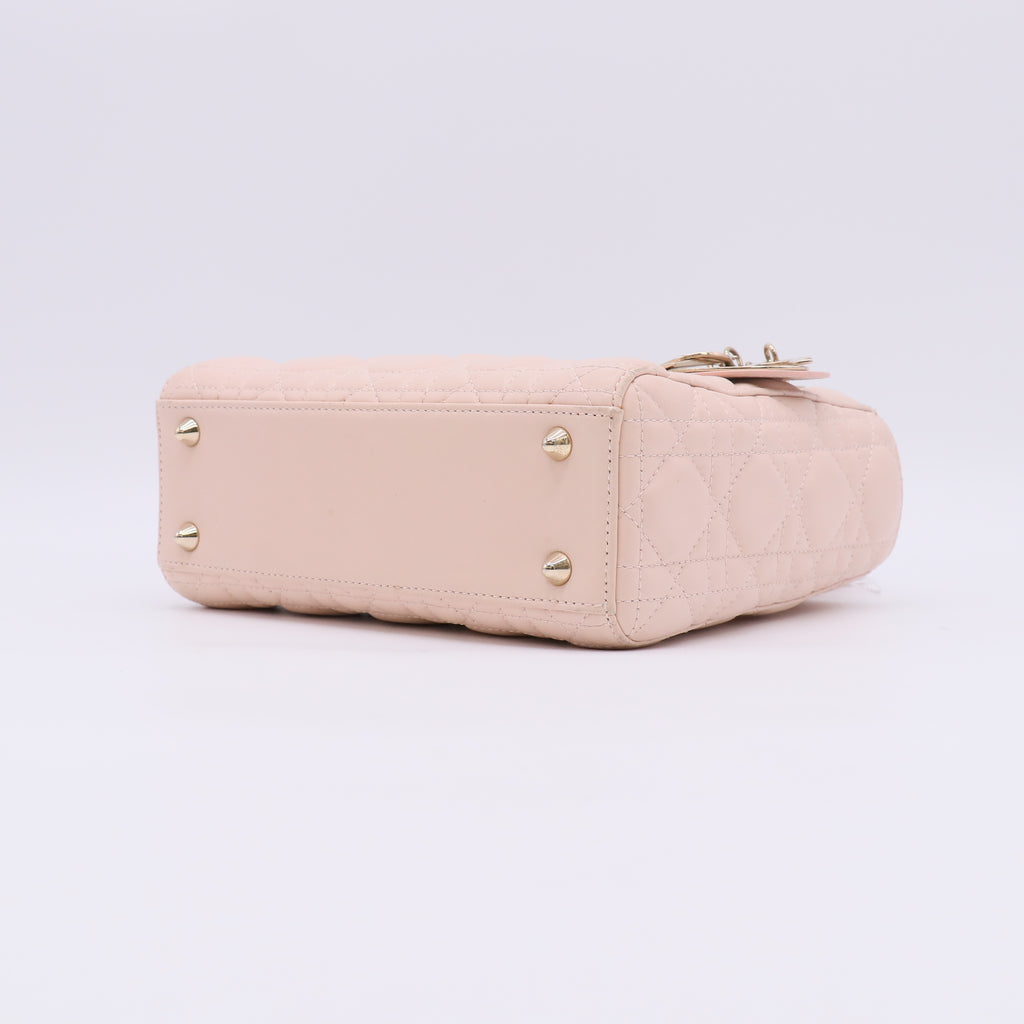 Christian Dior Lambskin Cannage Small My ABCDior Lady Dior Bag Twins LDZ531