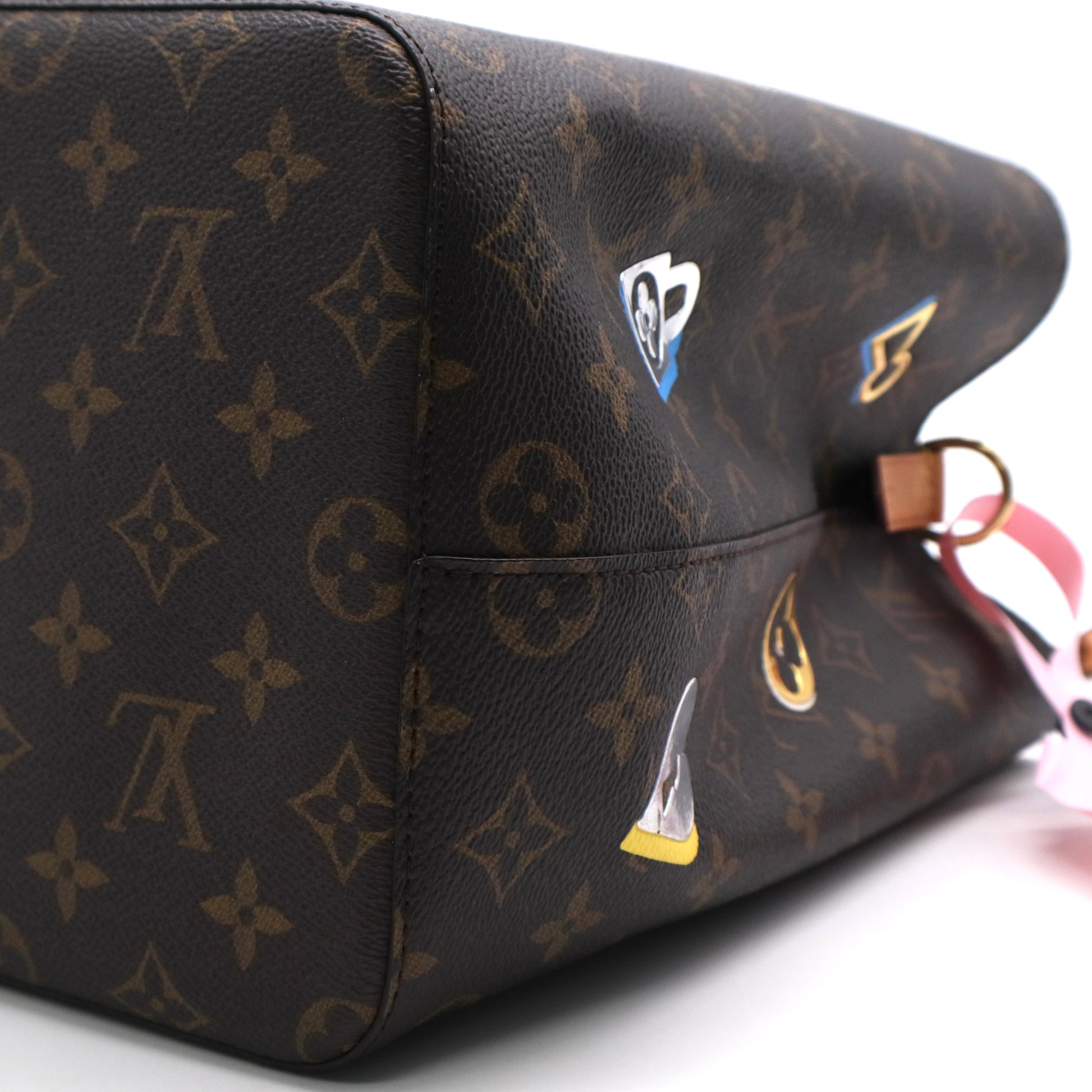 NeoNoe Handbag Limited Edition Love Lock Monogram Canvas TWINS LDJ3150