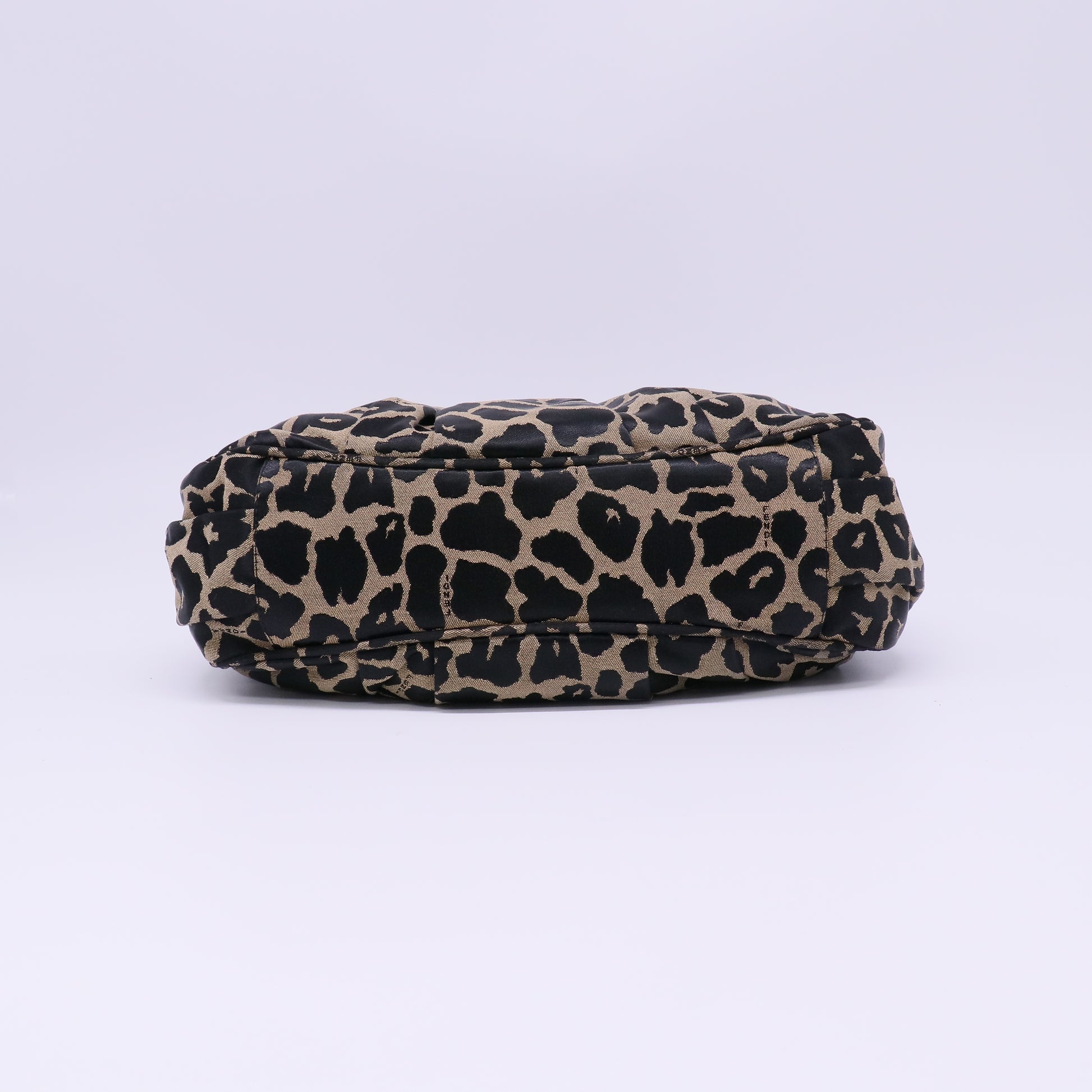 Fendi Zucca Small Mia Tote Leopard twins B22674