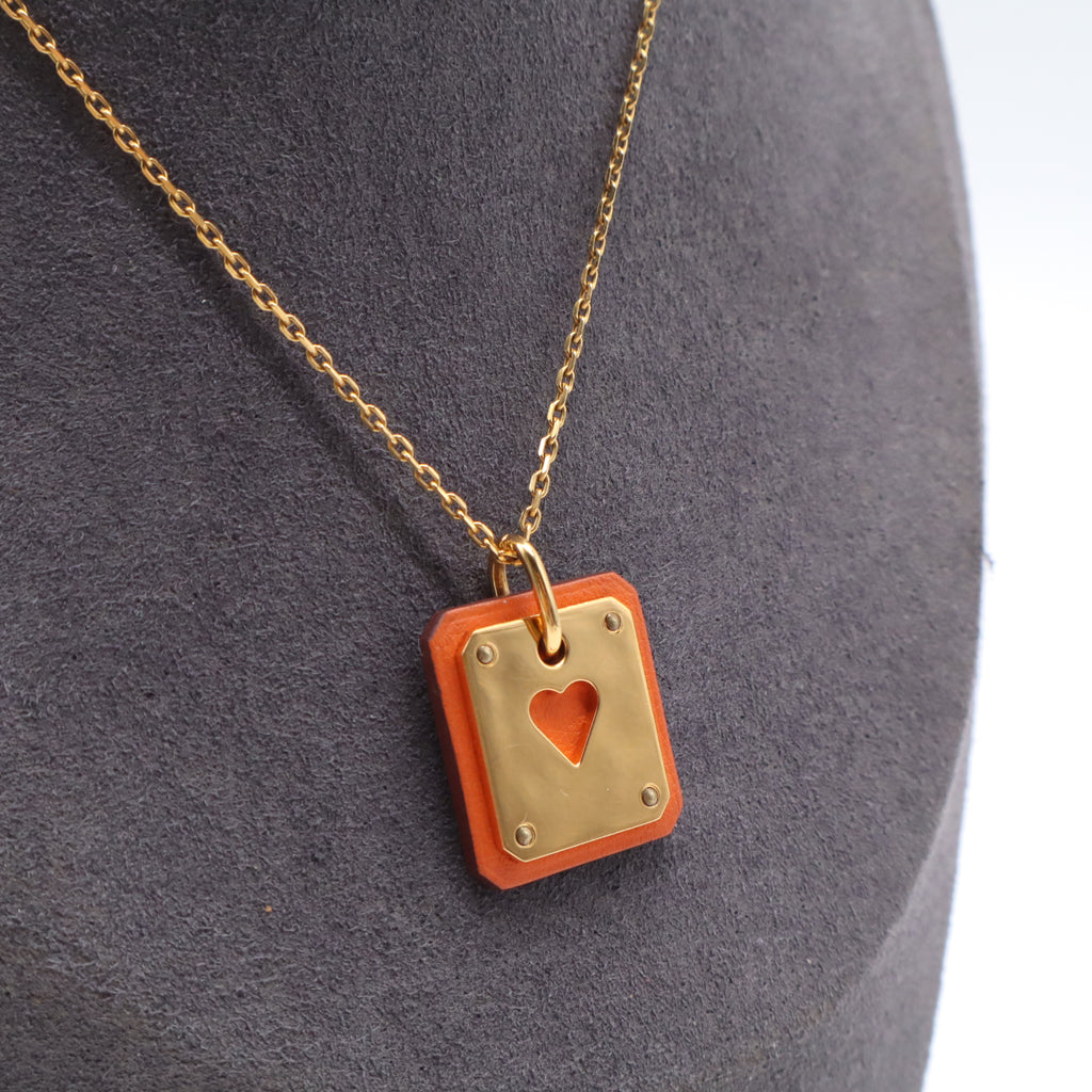 Hermes As de Coeur Pendant W21685