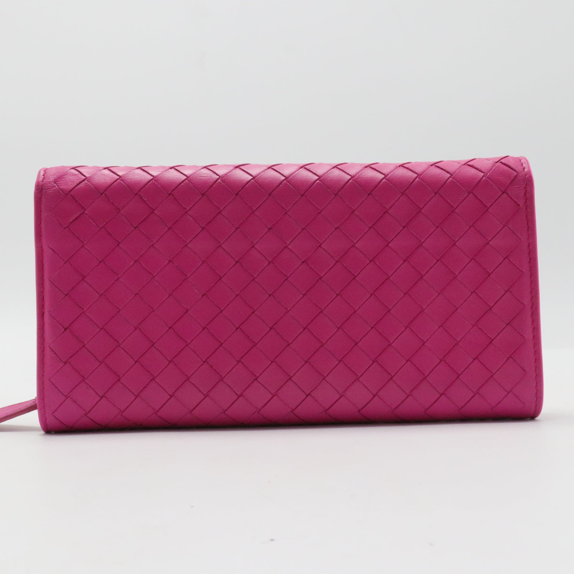 Nappa Intrecciato Continental Wallet Rosa