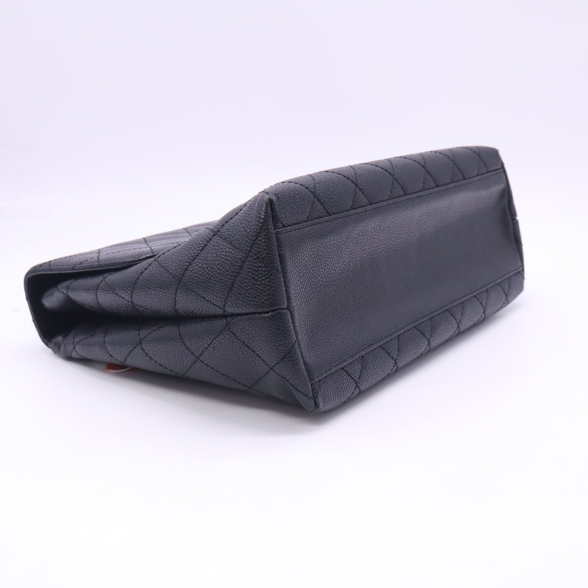 CHANEL Caviar Quilted Jumbo Kelly Flap Black Twins LDZ1125