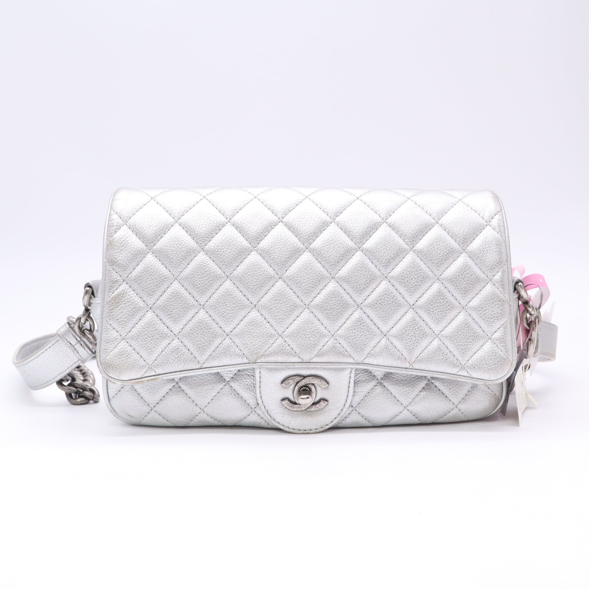 Chanel Casual Rock Airlines Easy Flap Bag Silver twins LDJ5097