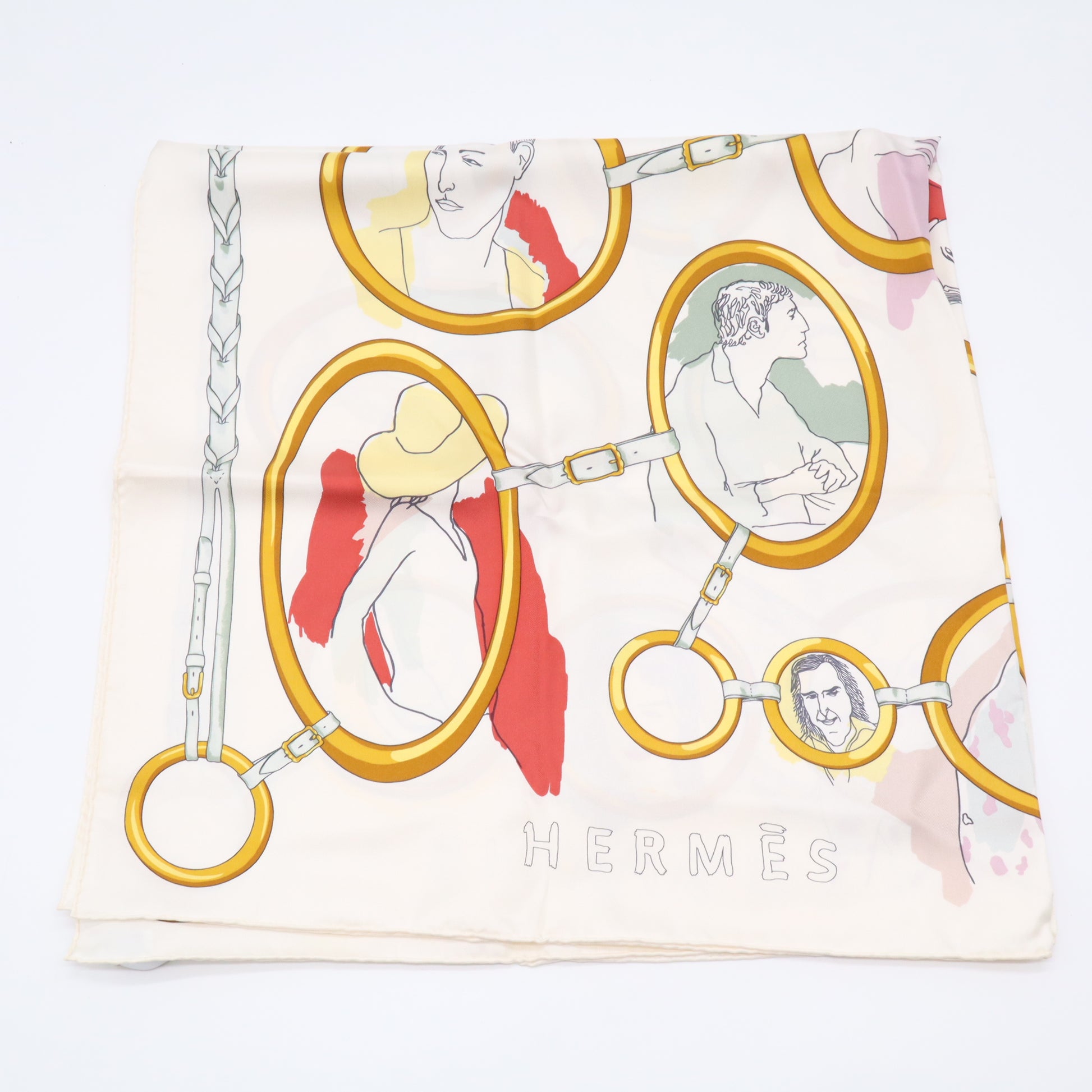 Hermes Les Parisiennes de Kiraz Silk Scarf W21679