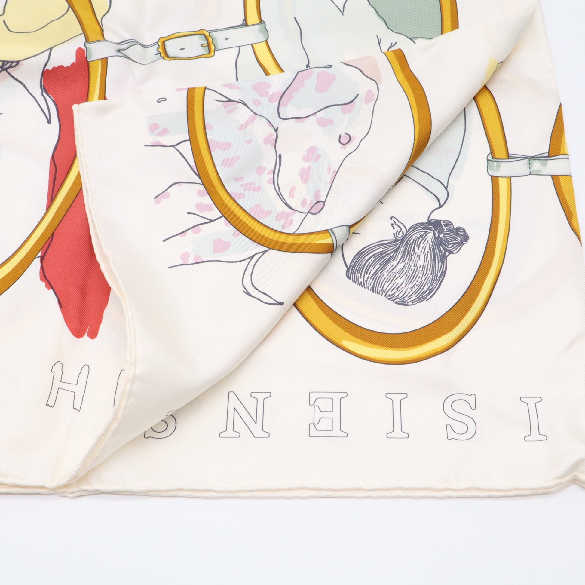 Hermes Les Parisiennes de Kiraz Silk Scarf W21679