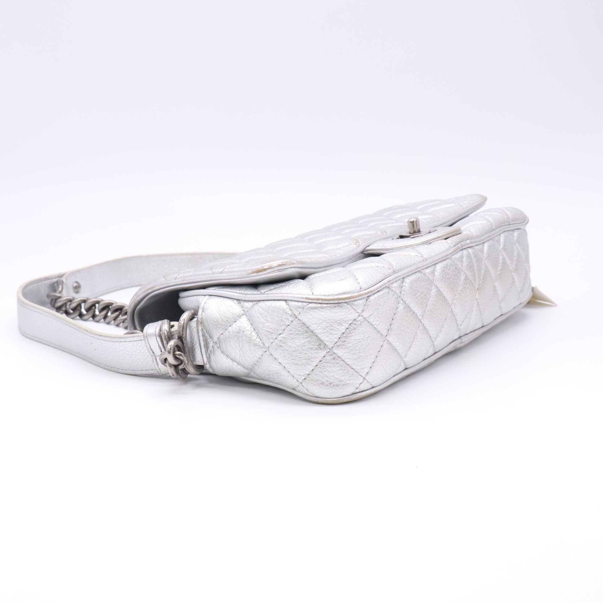 Chanel Casual Rock Airlines Easy Flap Bag Silver twins LDJ5097