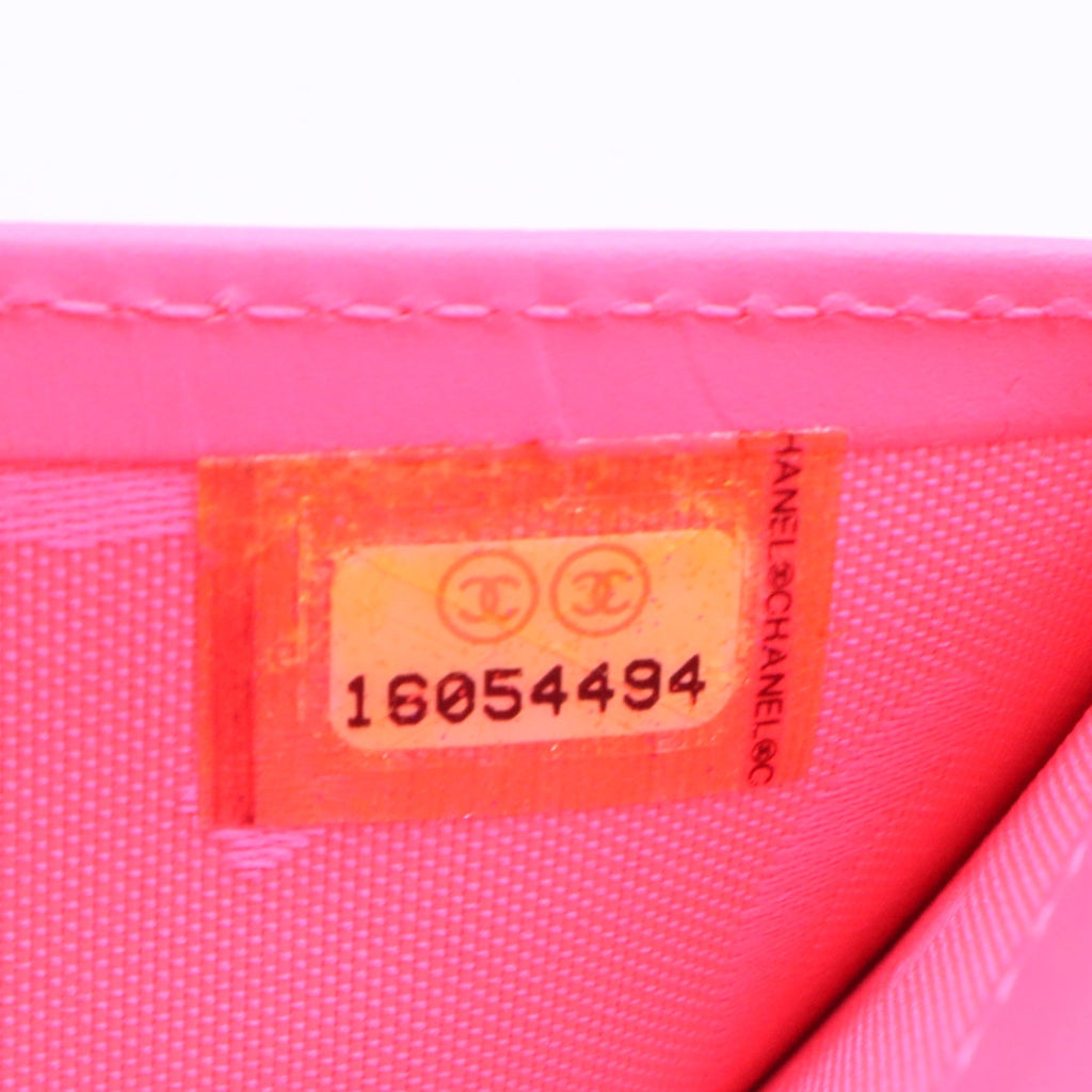 Cambon Trifold Wallet Quilted Lambskin Long