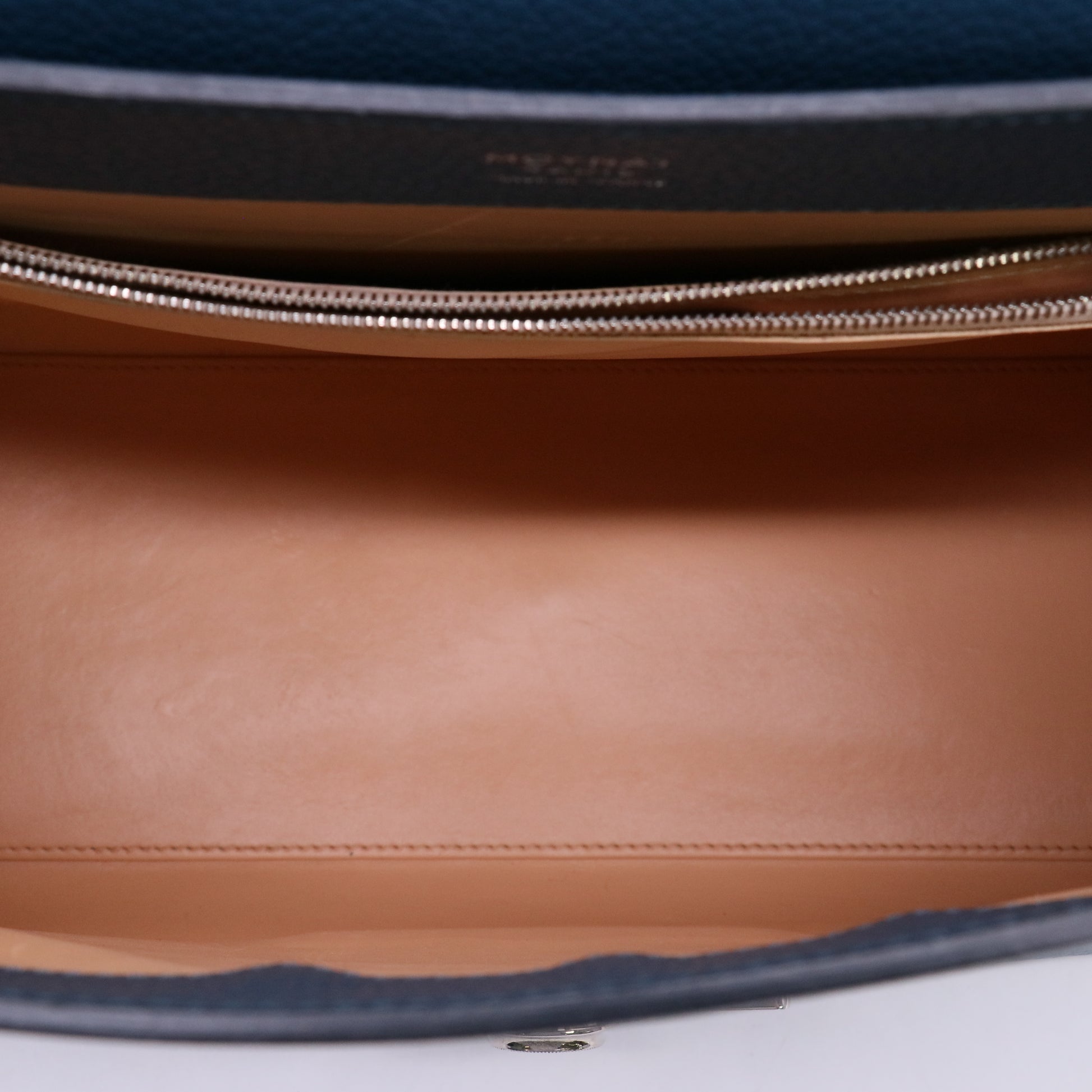 Moynat Grained Calfskin Réjane PM Bag in Ocean Blue Twins LDJ5726