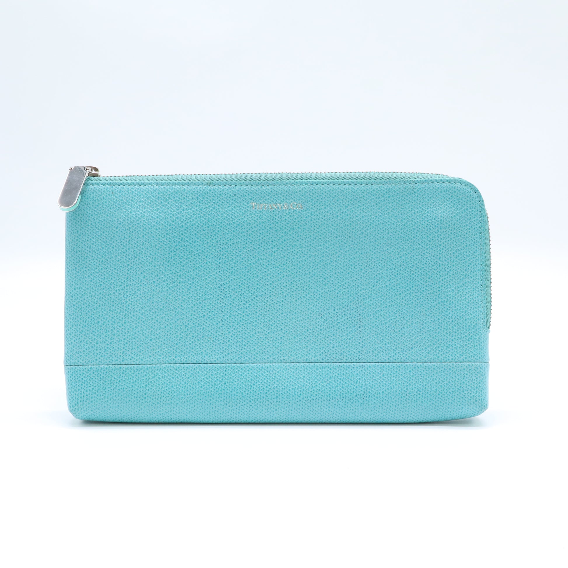 Tiffany & Co. Grain Leather Zip Around Wallet W22073