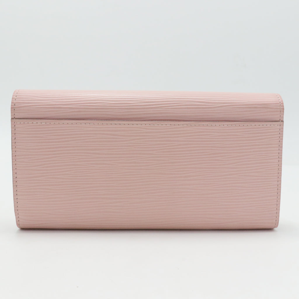 Epi Sarah Wallet NM Rose Nacre