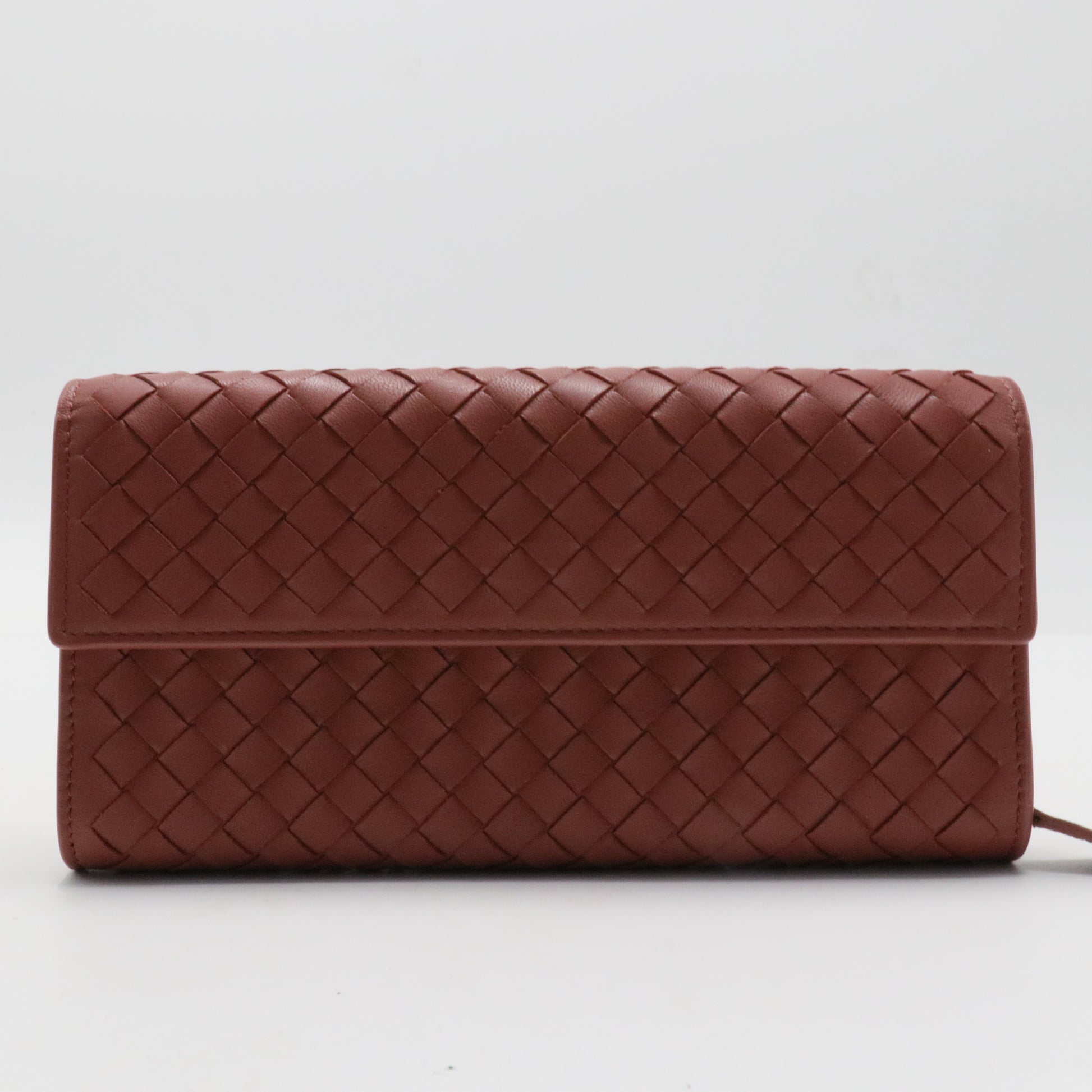 Nappa Intrecciato Continental Wallet Pompei