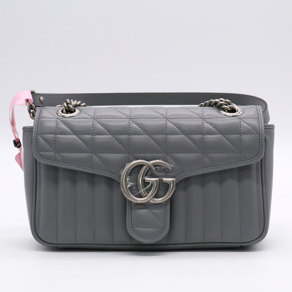 Gray GG Marmont Shoulder Bag TWINS LDJ3151