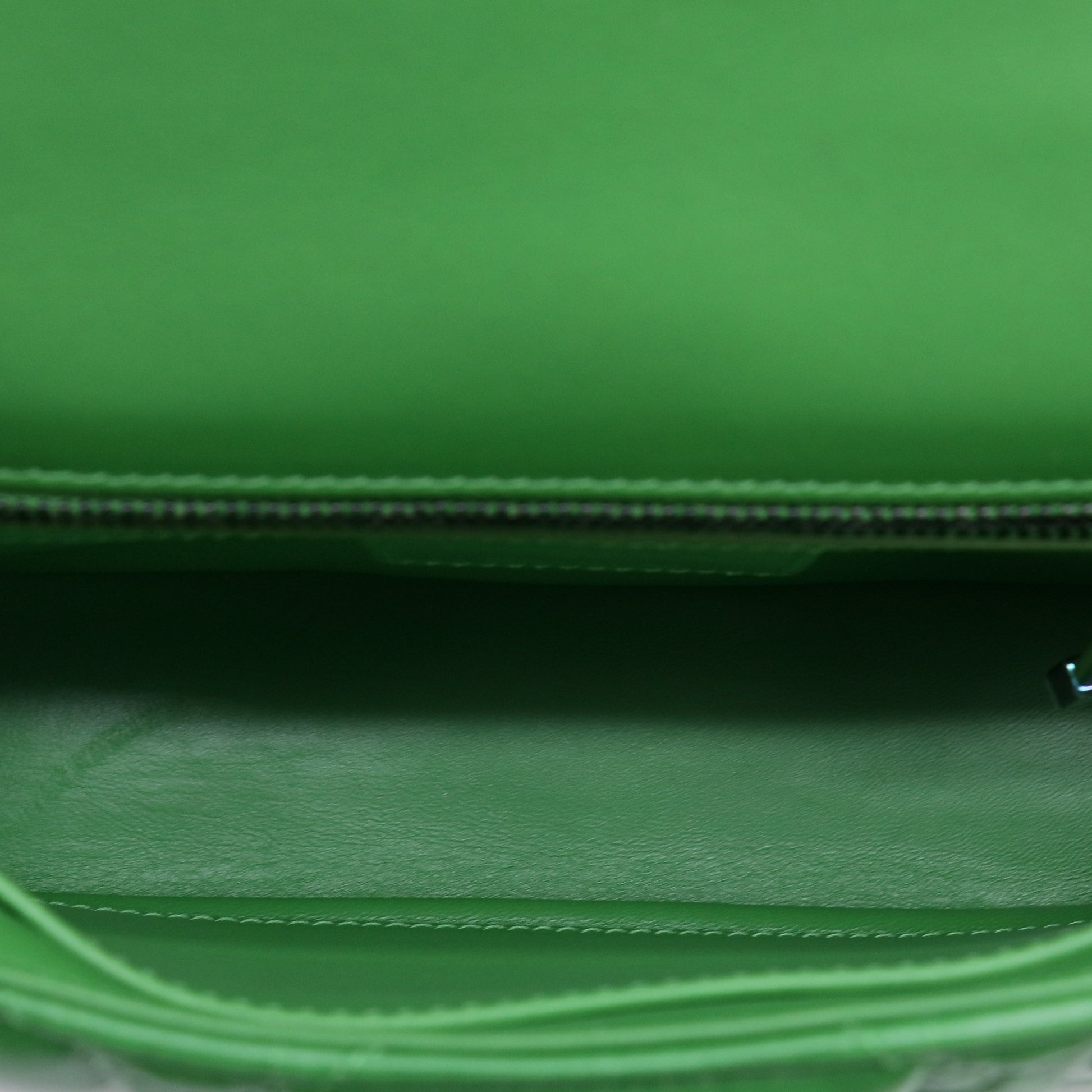 Christian Dior Small Dior Caro Bag in Bright Green Padded Macrocannage Calfskin Twins LDJ5707