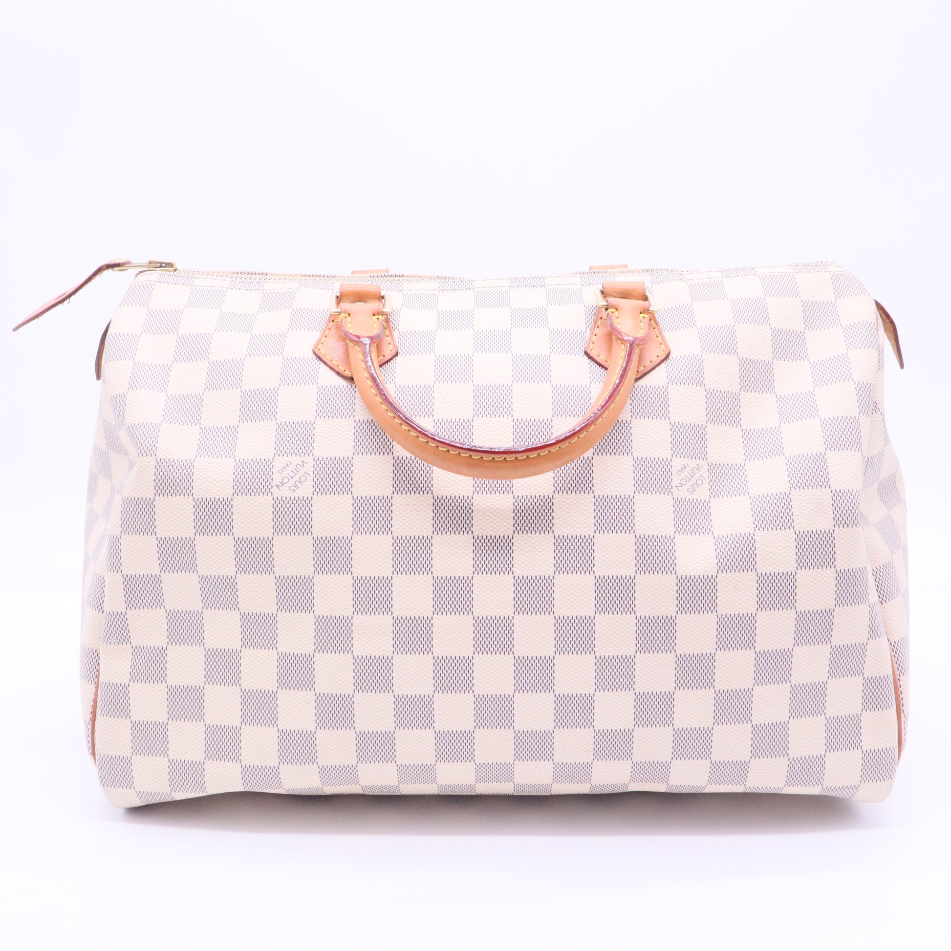 White Damier Azur Speedy 35