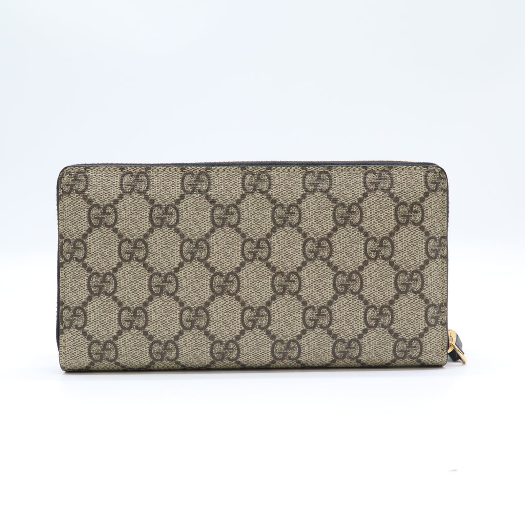 Gucci GG Supreme Zip Around Wallet W22022