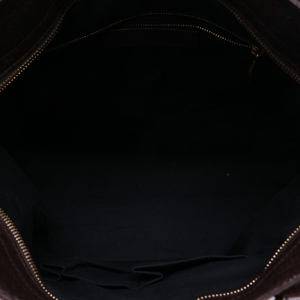 Balenciaga Agneau Giant 12 Gold Hardware City Dark Brown twins LDJ4366