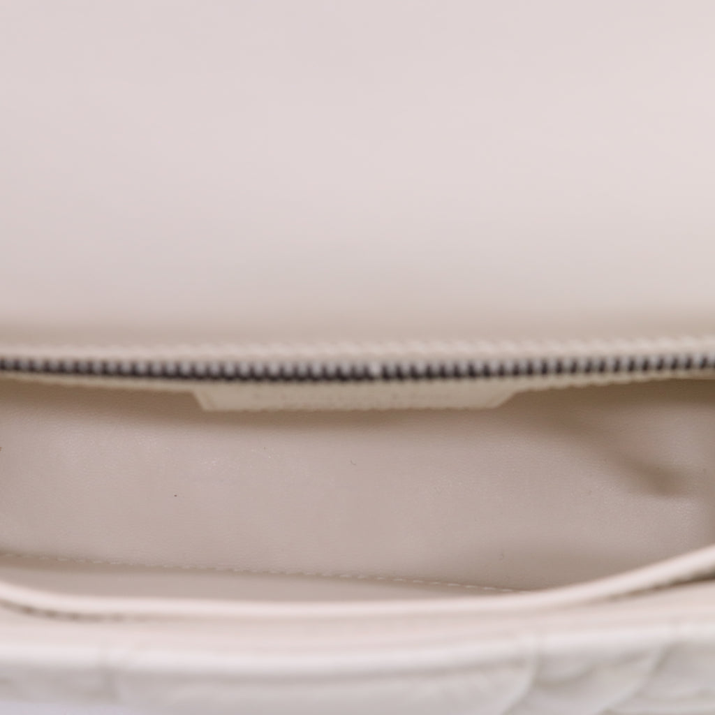 Small Soft Dior Caro Bag Latte Macrocannage Lambskin twins LDJ5706