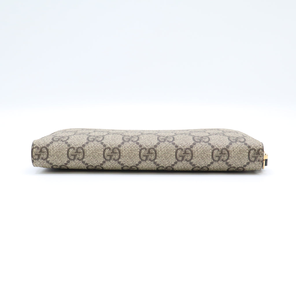 Gucci GG Supreme Zip Around Wallet W22022