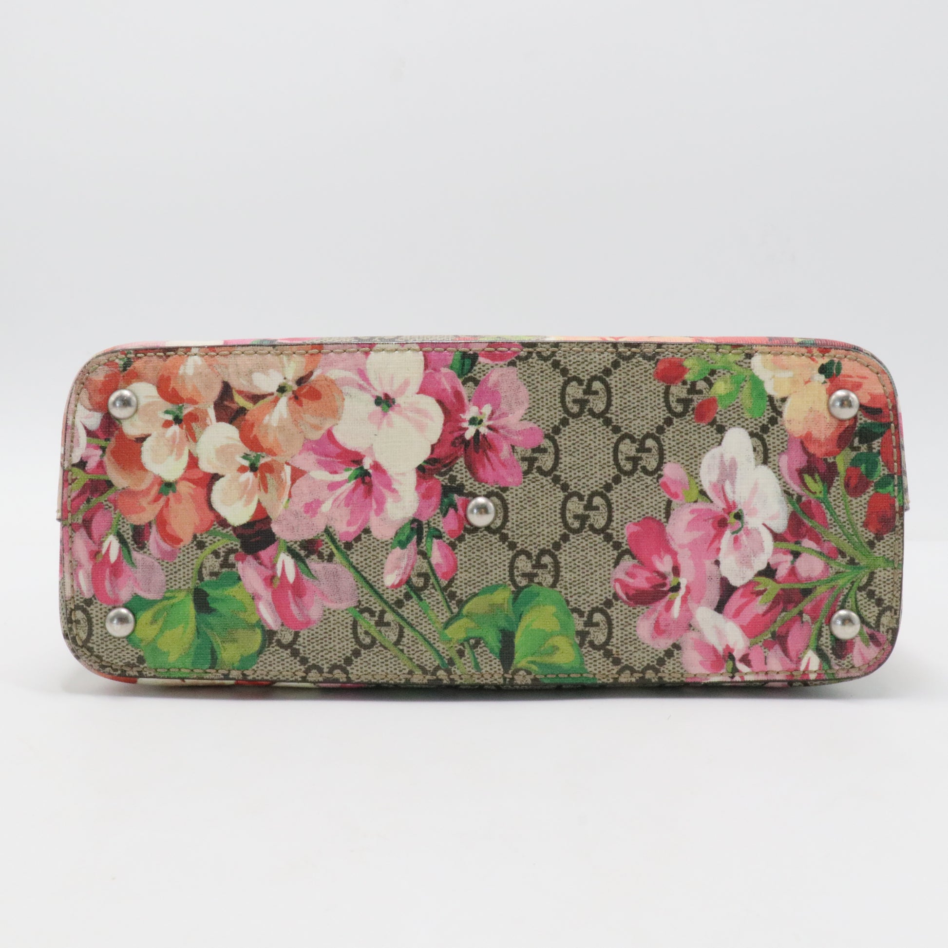 Linea A Convertible Tote Blooms Print GG Coated Canvas Mini