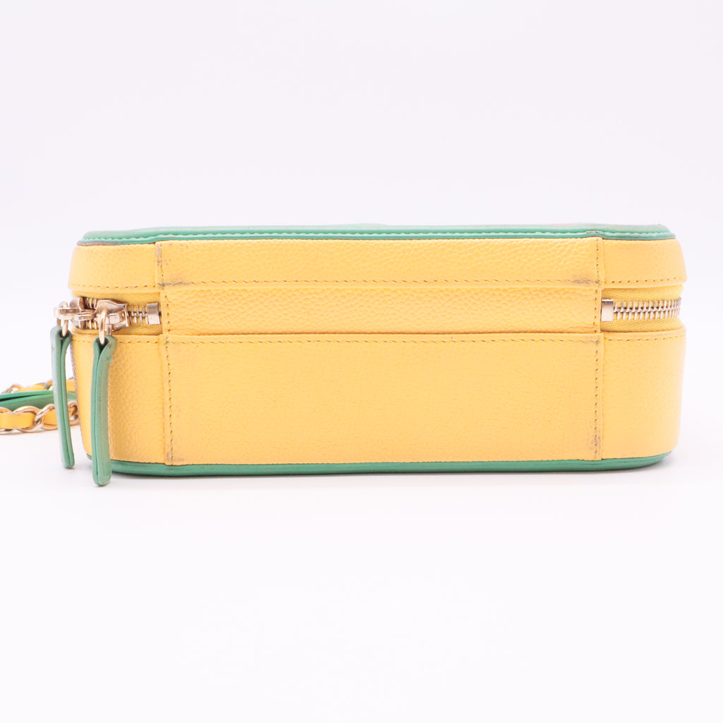 Filigree Vanity Case Quilted Caviar Large Twins