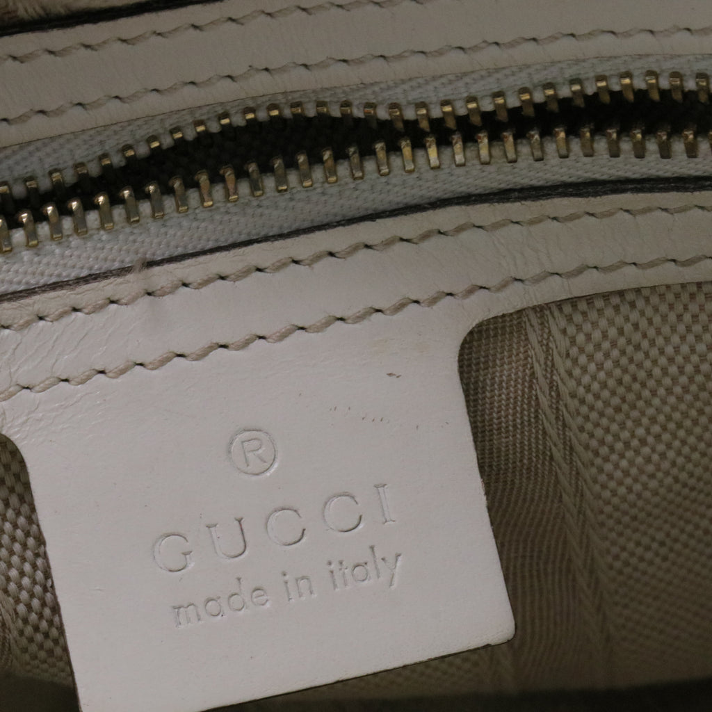 Bright Top Handle Bag Diamante Leather Small