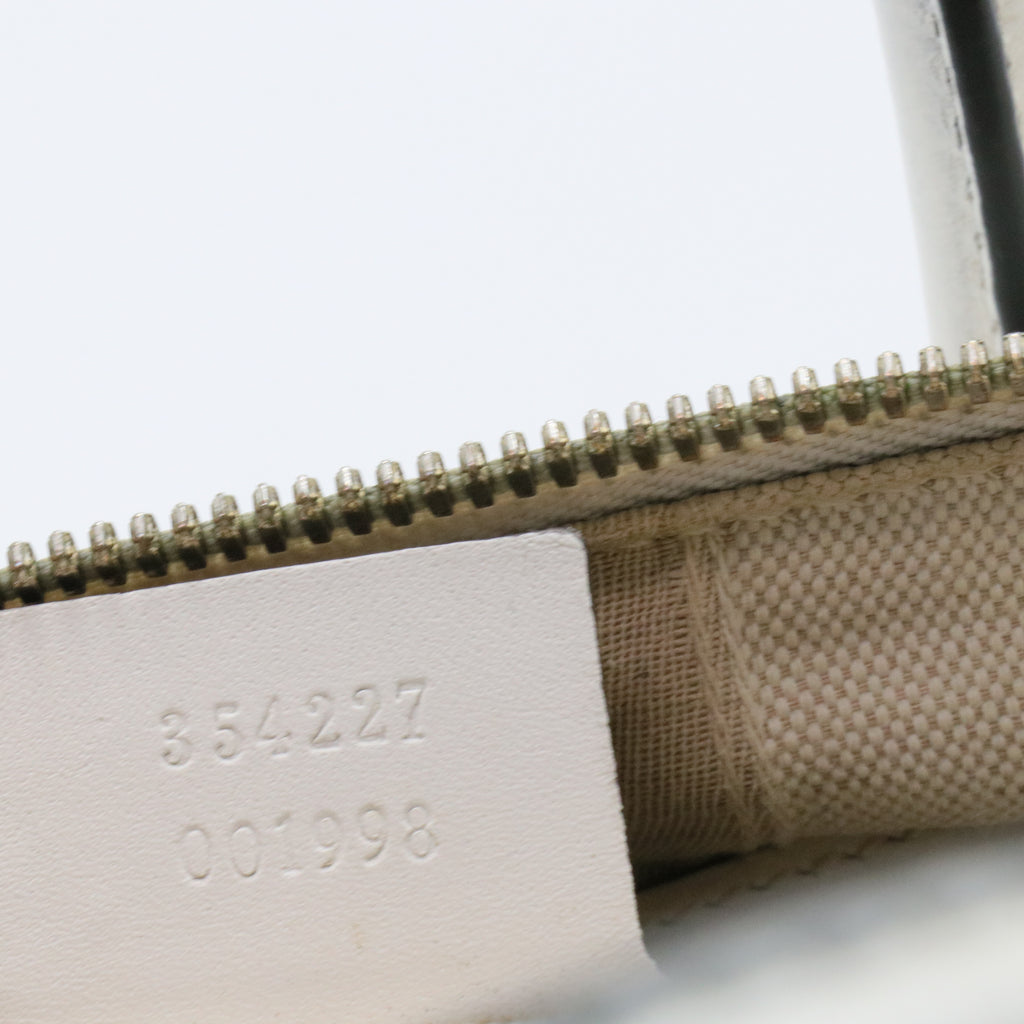 Bright Top Handle Bag Diamante Leather Small