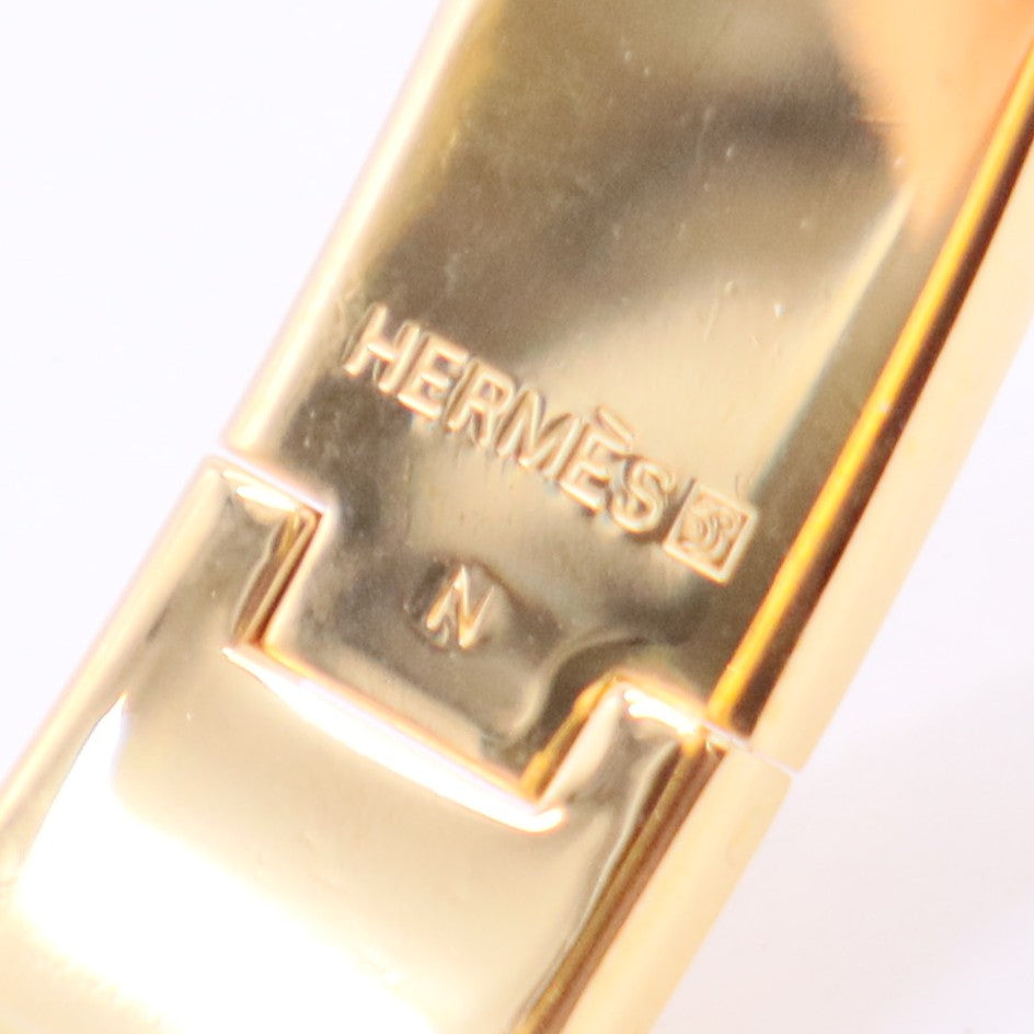 Hermès Orange Clic H Bracelet - Size GM
