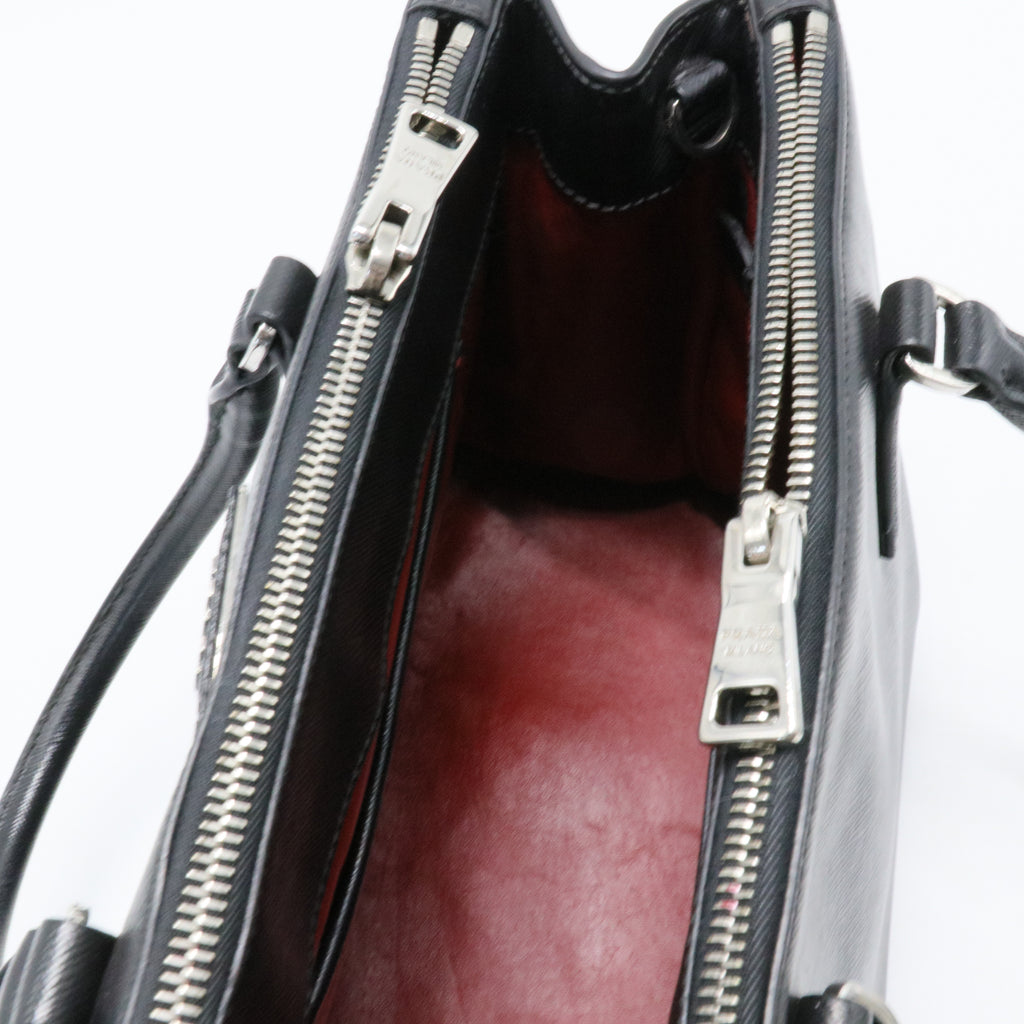 Galleria Double Zip Tote Saffiano Leather Small