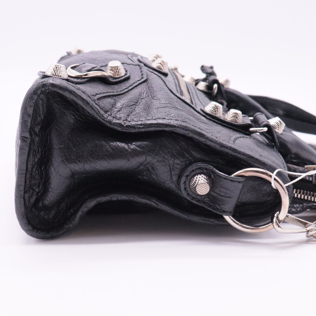 Balenciaga City Classic Studs Bag Leather Mini twins
