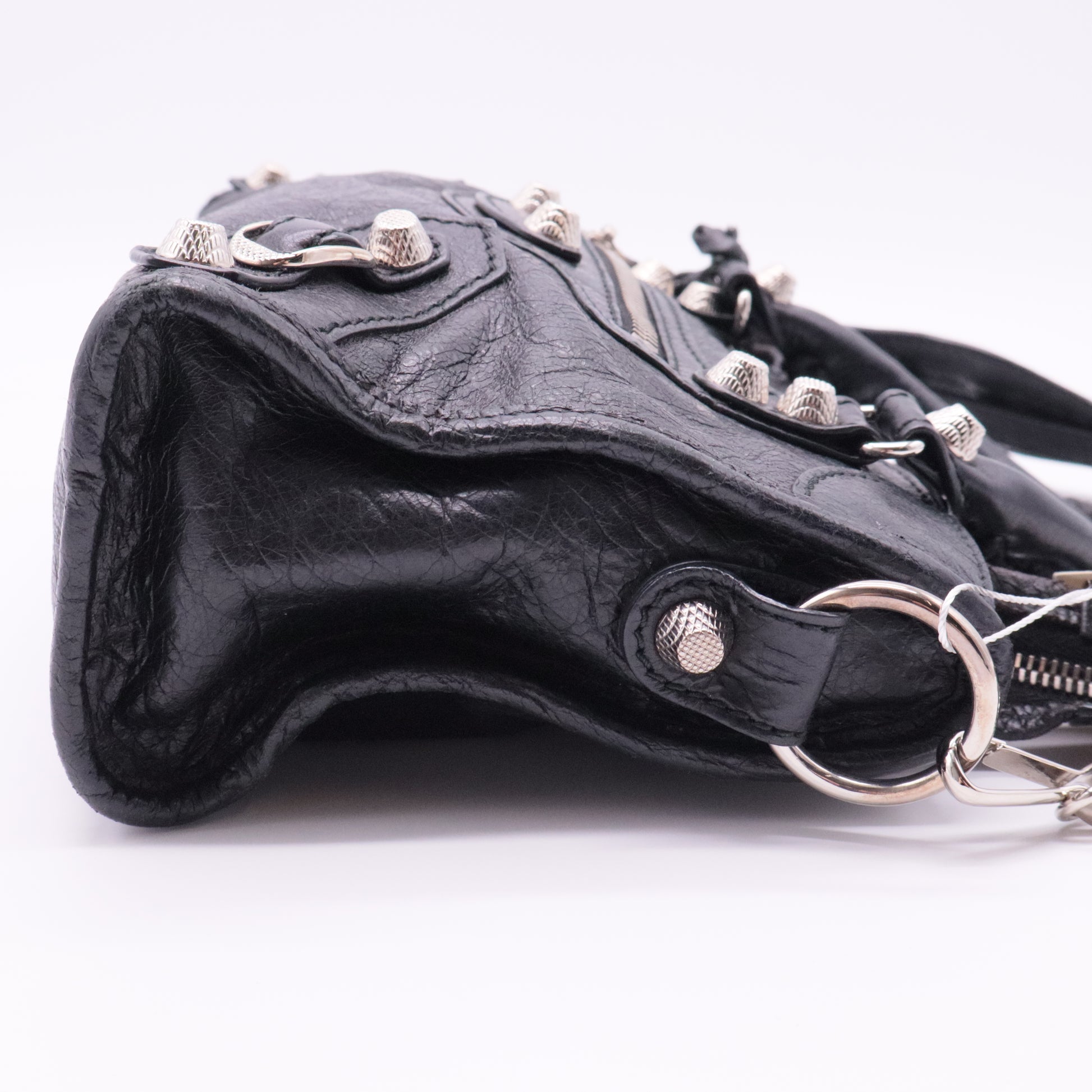 Balenciaga City Classic Studs Bag Leather Mini twins
