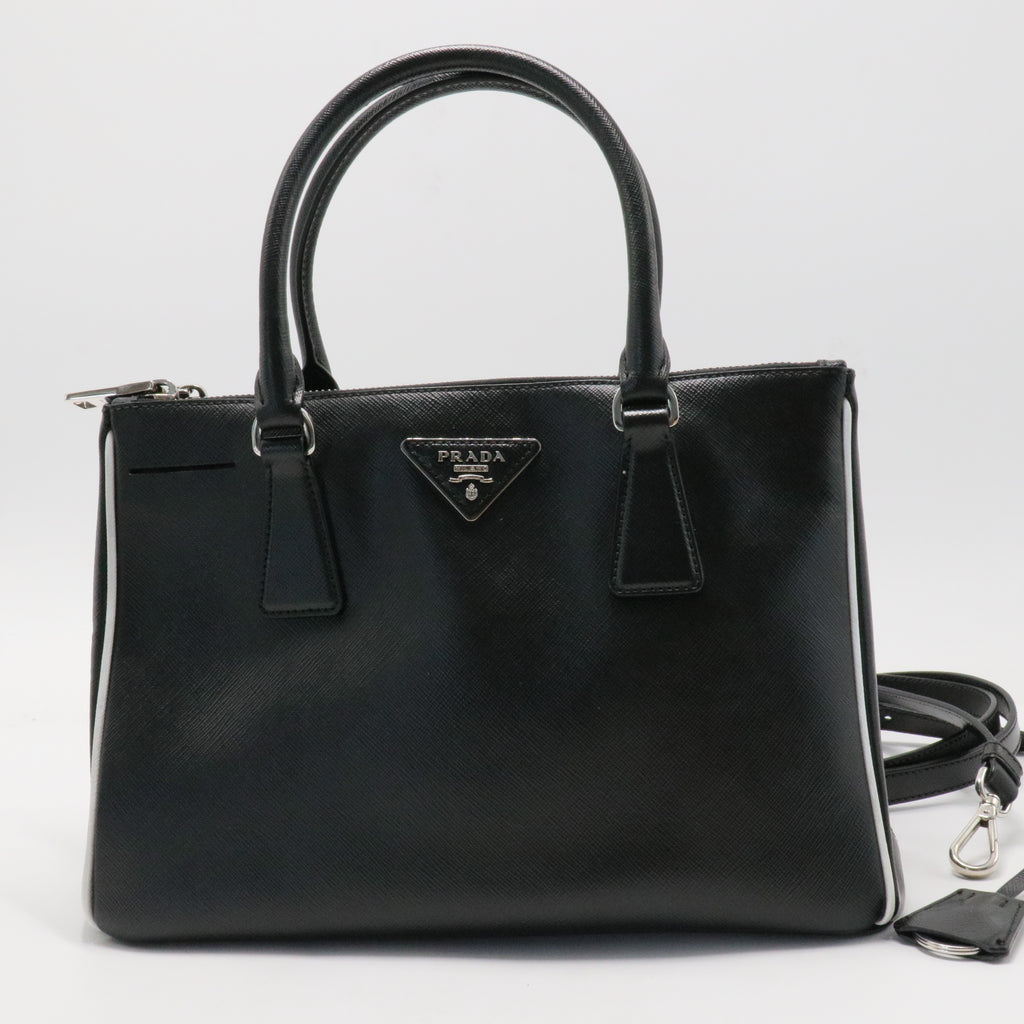 Galleria Double Zip Tote Saffiano Leather Small