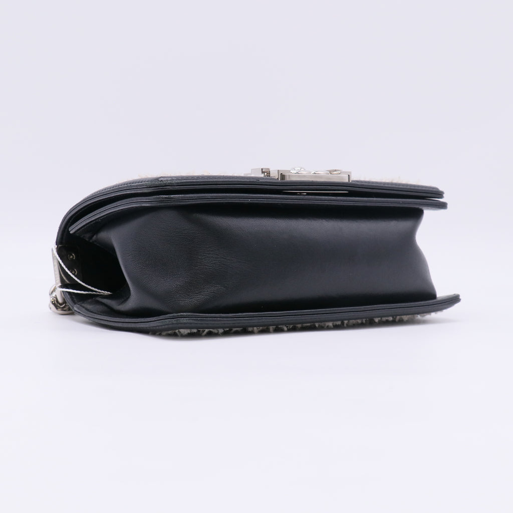 Chanel Sequin Stitch Calfskin Small Boy Flap Bag Twins LDZ535