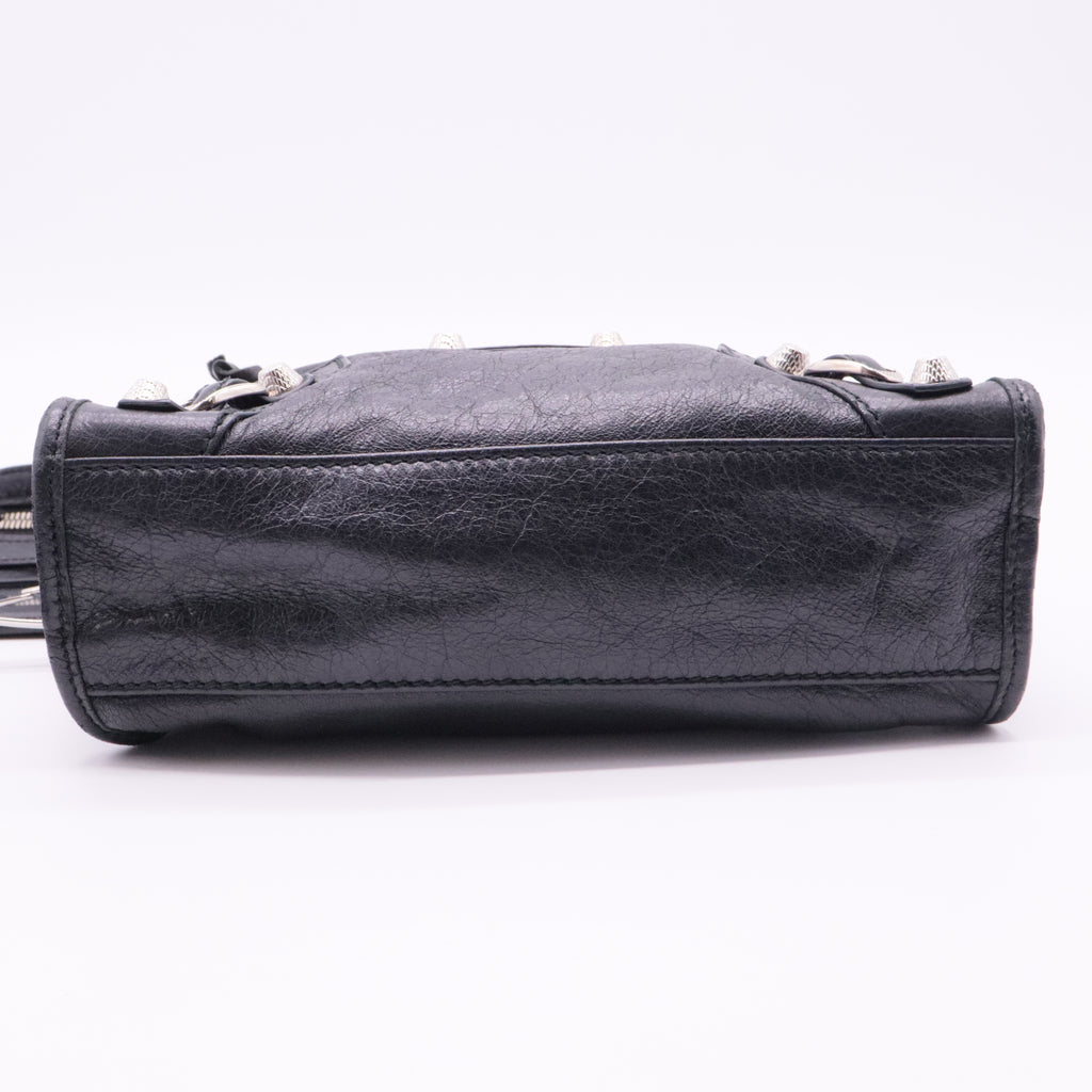 Balenciaga City Classic Studs Bag Leather Mini twins