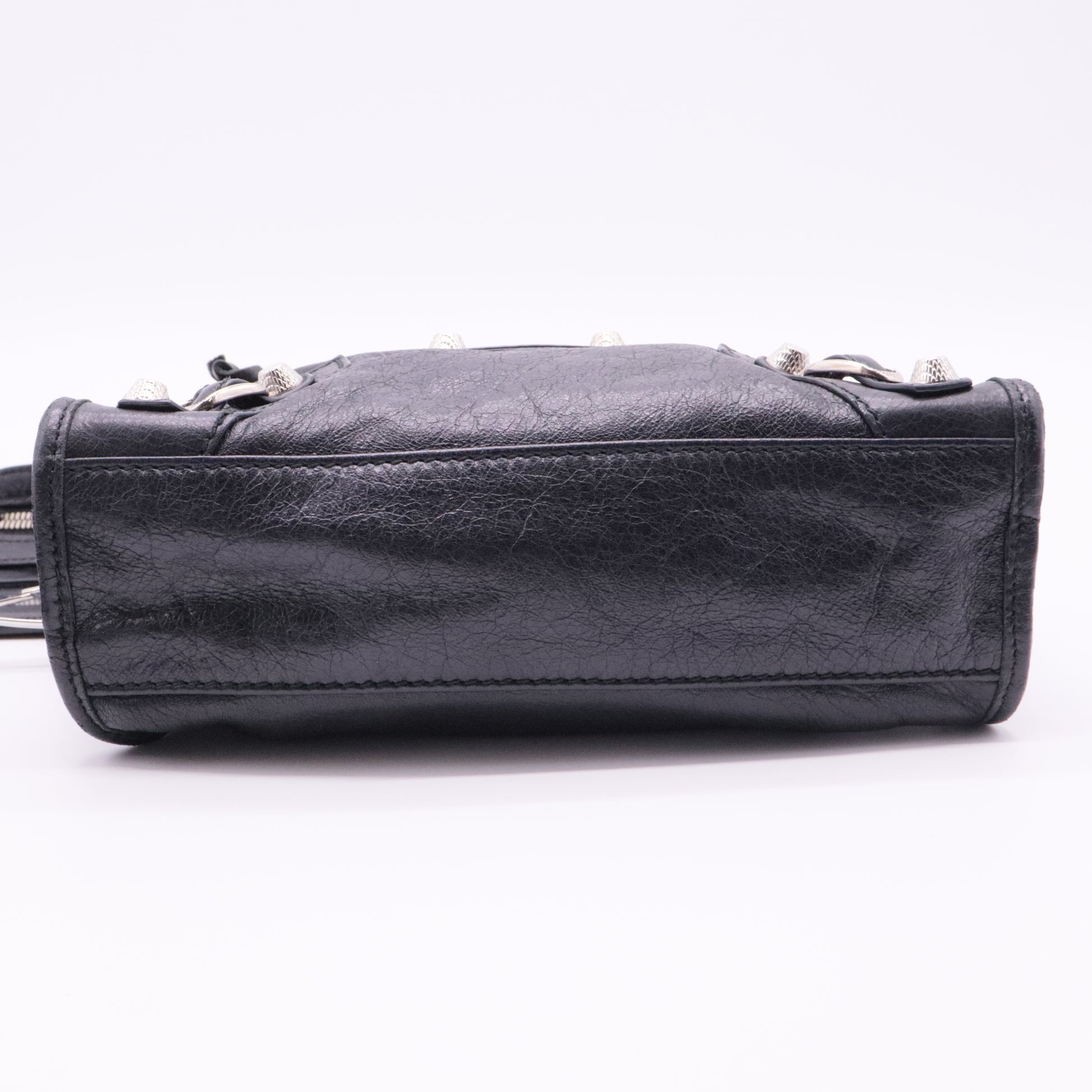 Balenciaga City Classic Studs Bag Leather Mini twins