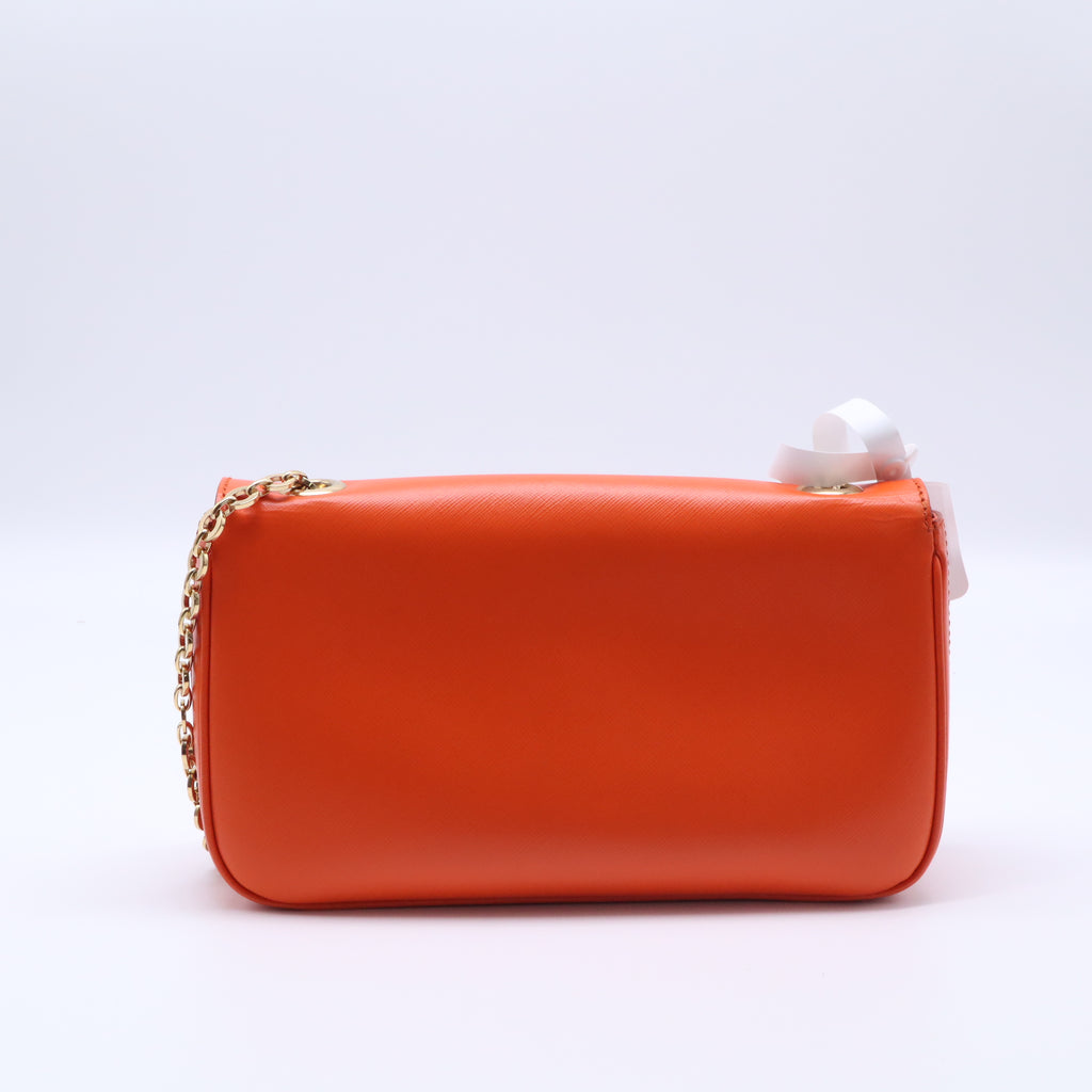 Salvatore Ferragamo Saffiano Leather Rory Chain Bag twins W21580
