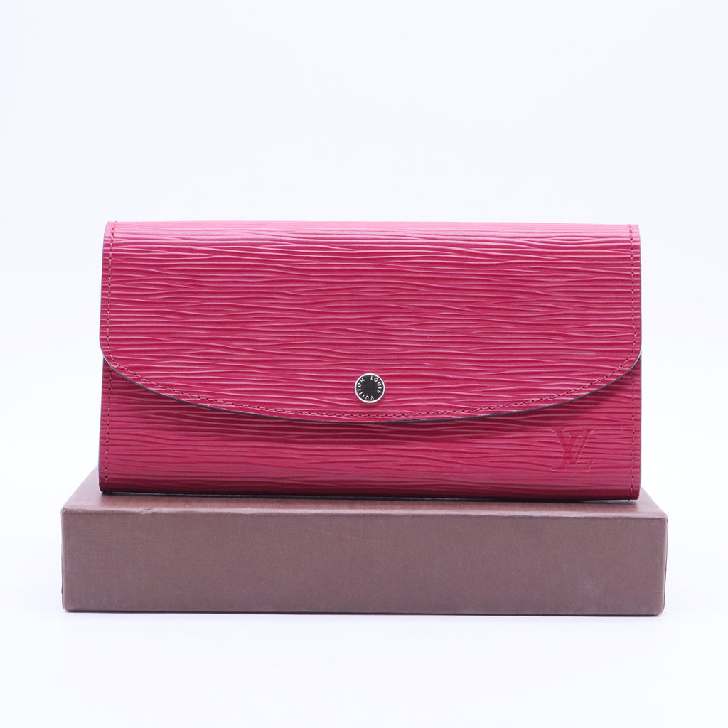 Fuchsia Epi Leather Sarah NM3 Wallet W20382