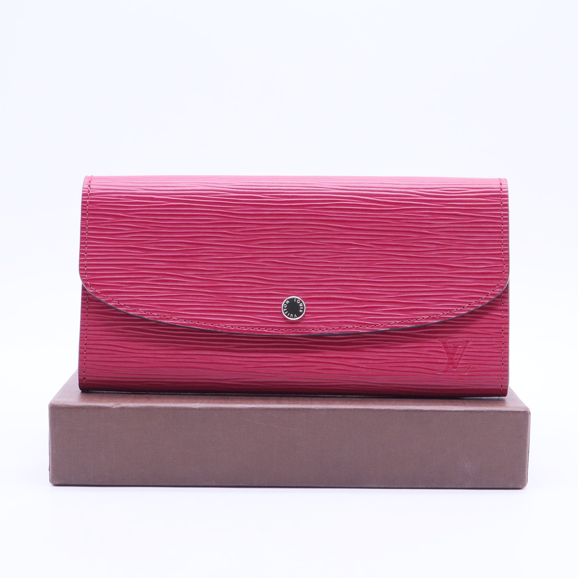 Fuchsia Epi Leather Sarah NM3 Wallet W20382