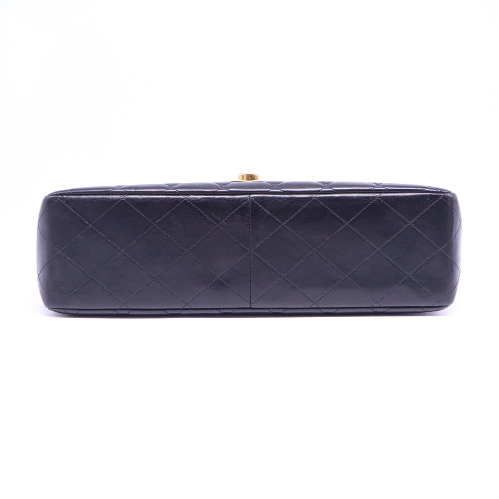 CHANEL Vintage Black Lambskin Maxi Classic Flap Bag B21263